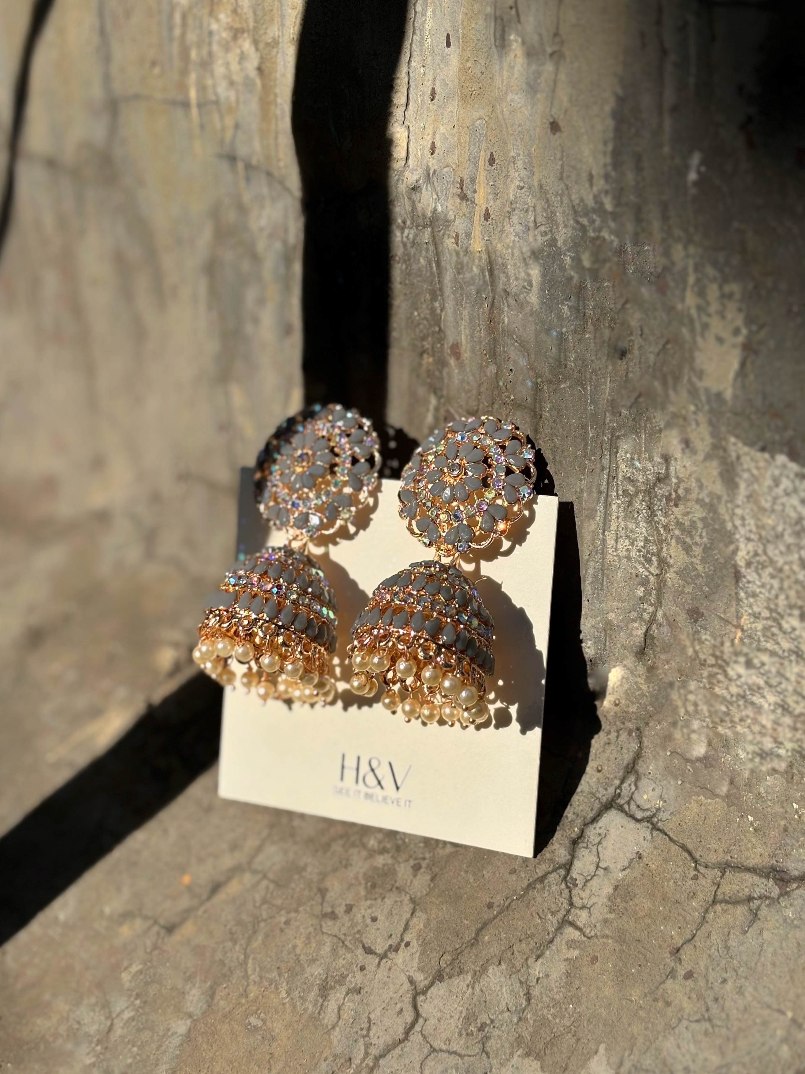 Embellished Jhumka Earrings