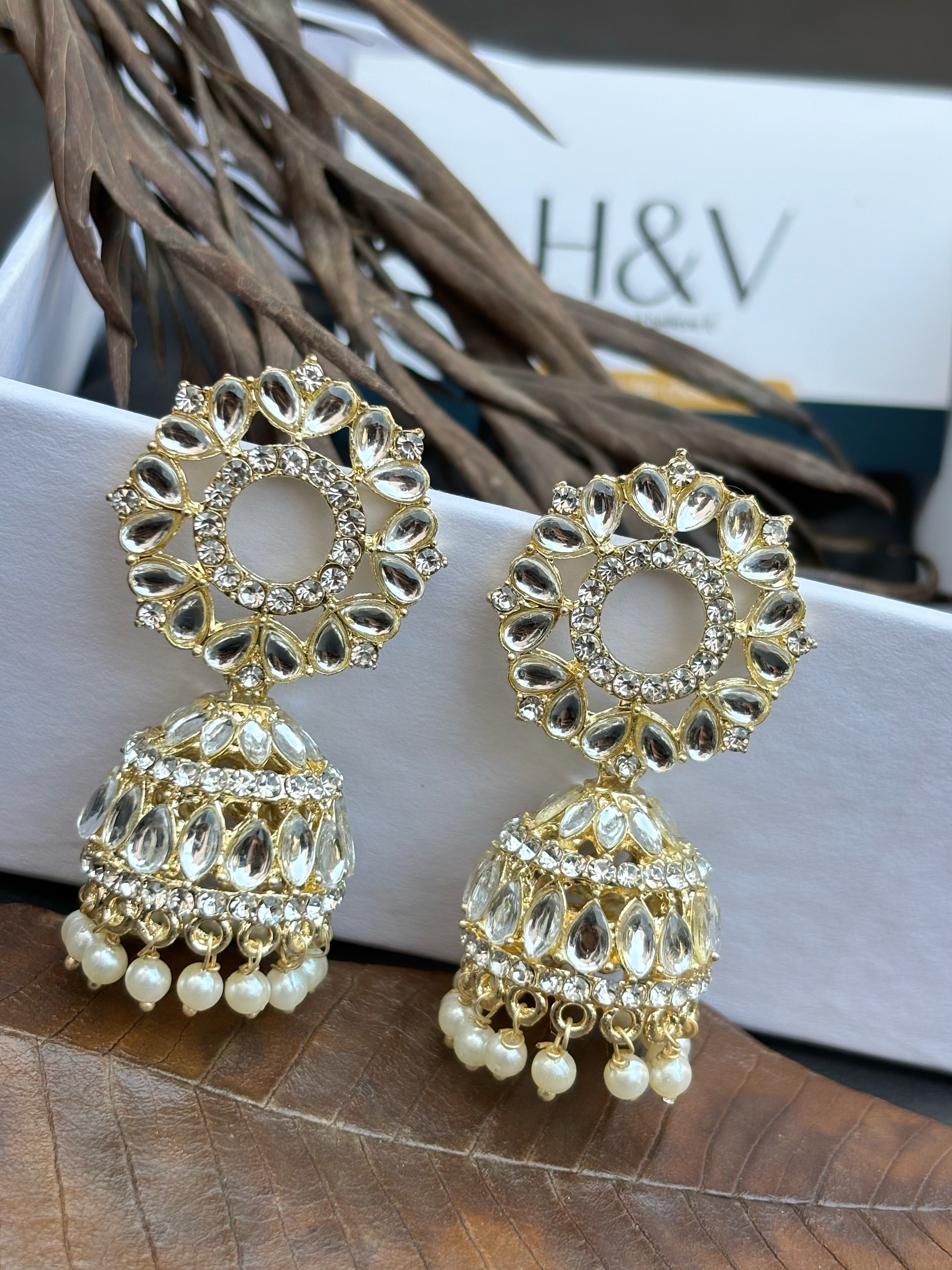 Designer Pearl Drop Earrings