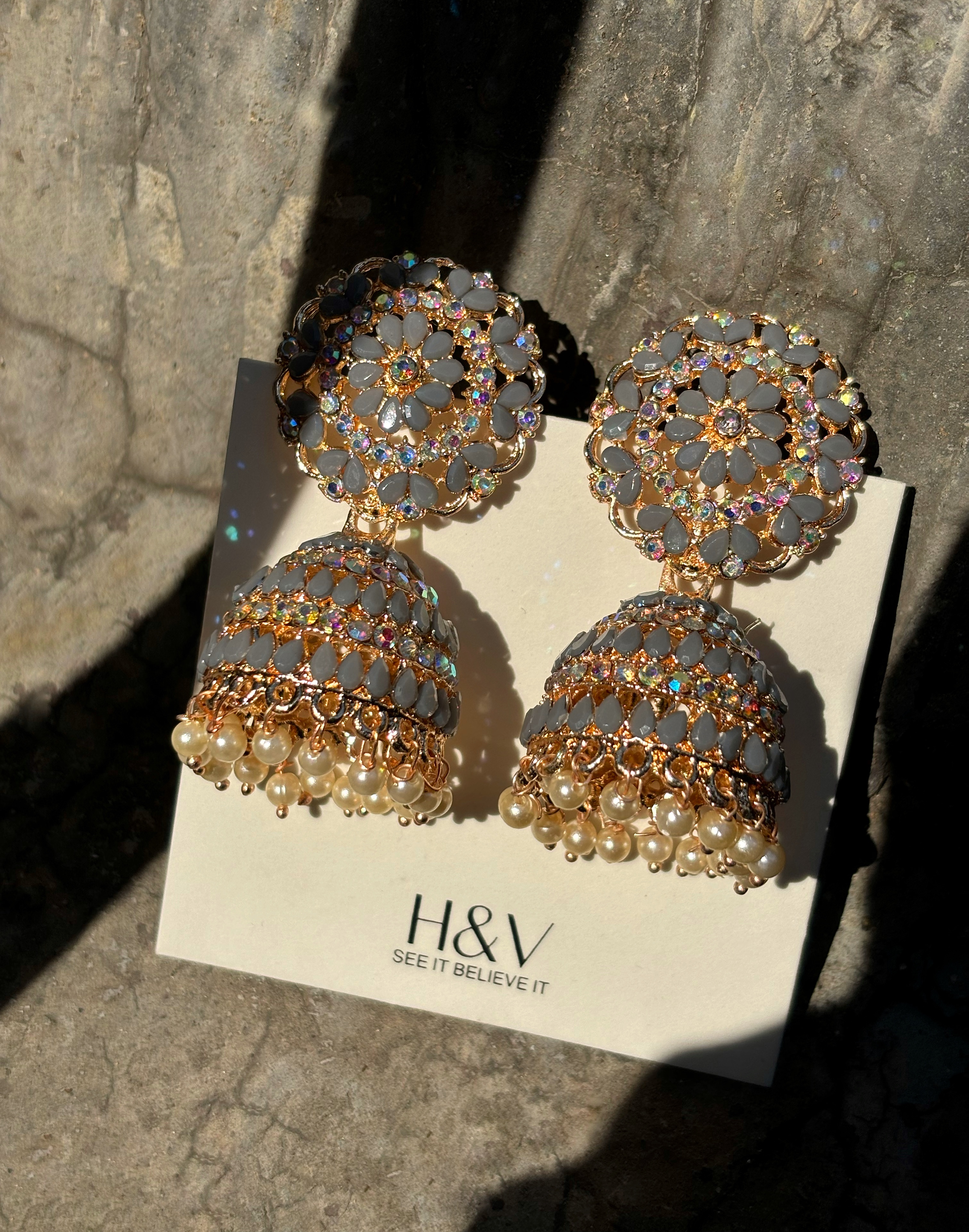 Embellished Jhumka Earrings