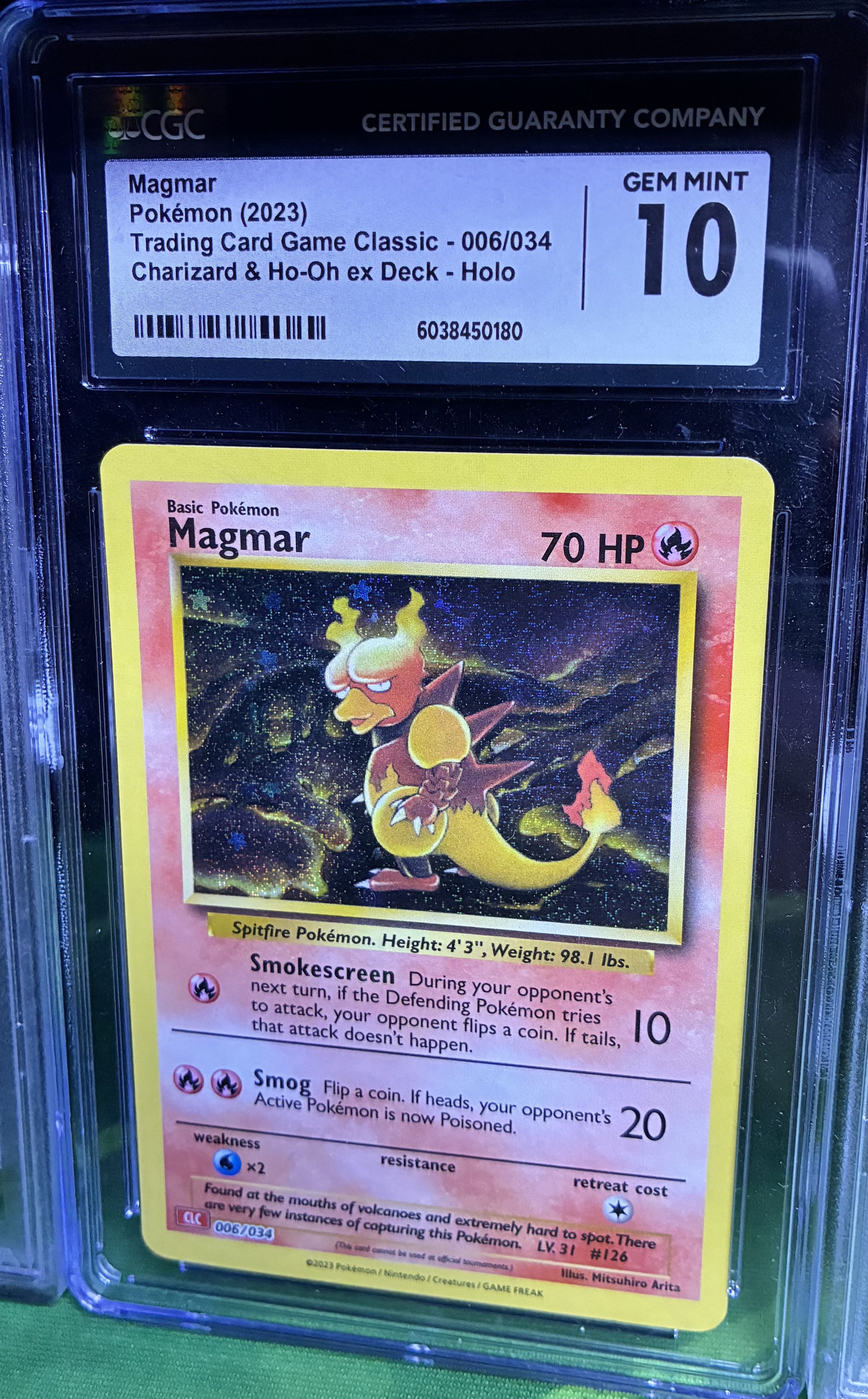 Magmar Gem Mint CGC 10