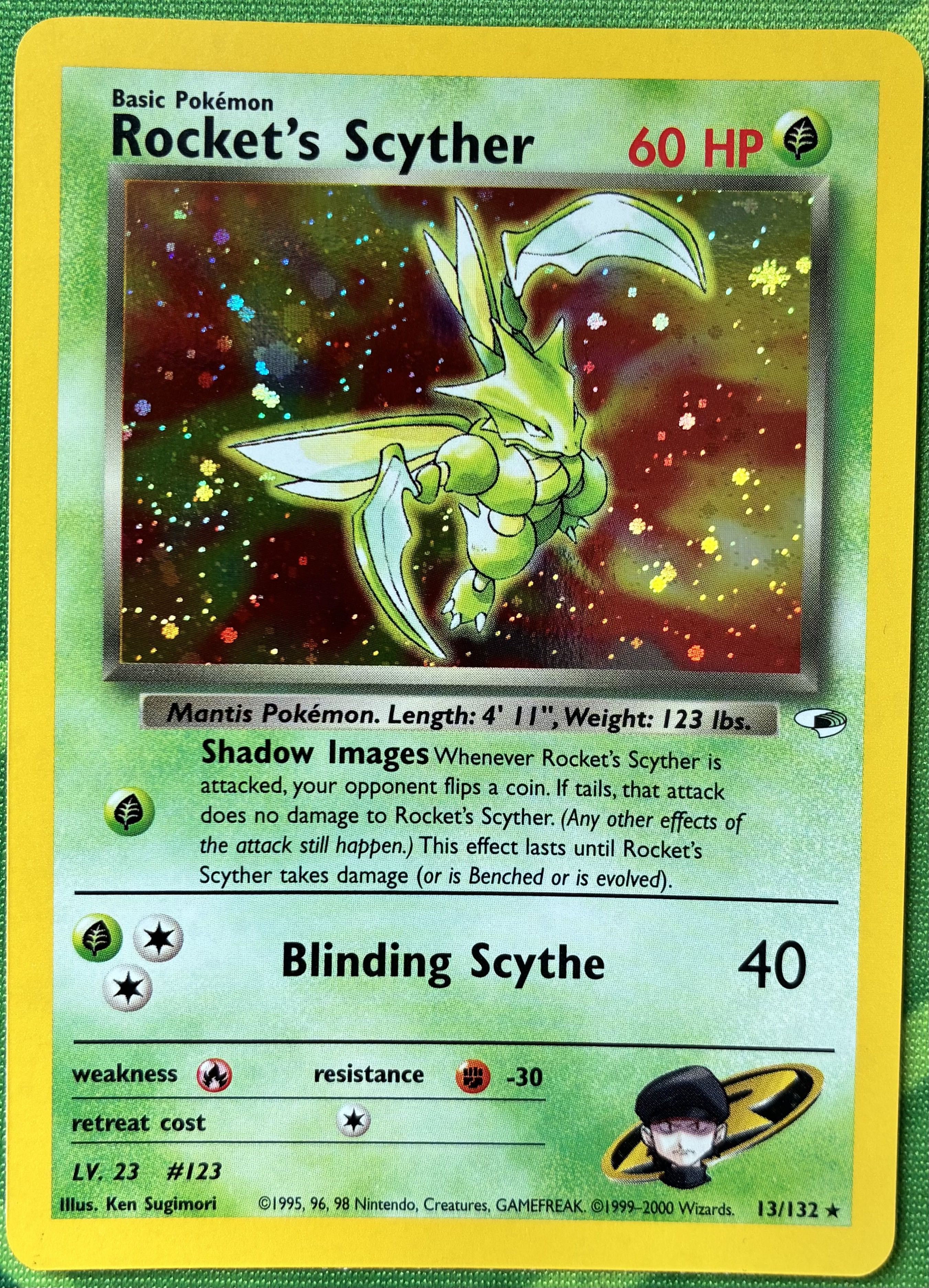 Vintage Holo Rocket's Scyther 