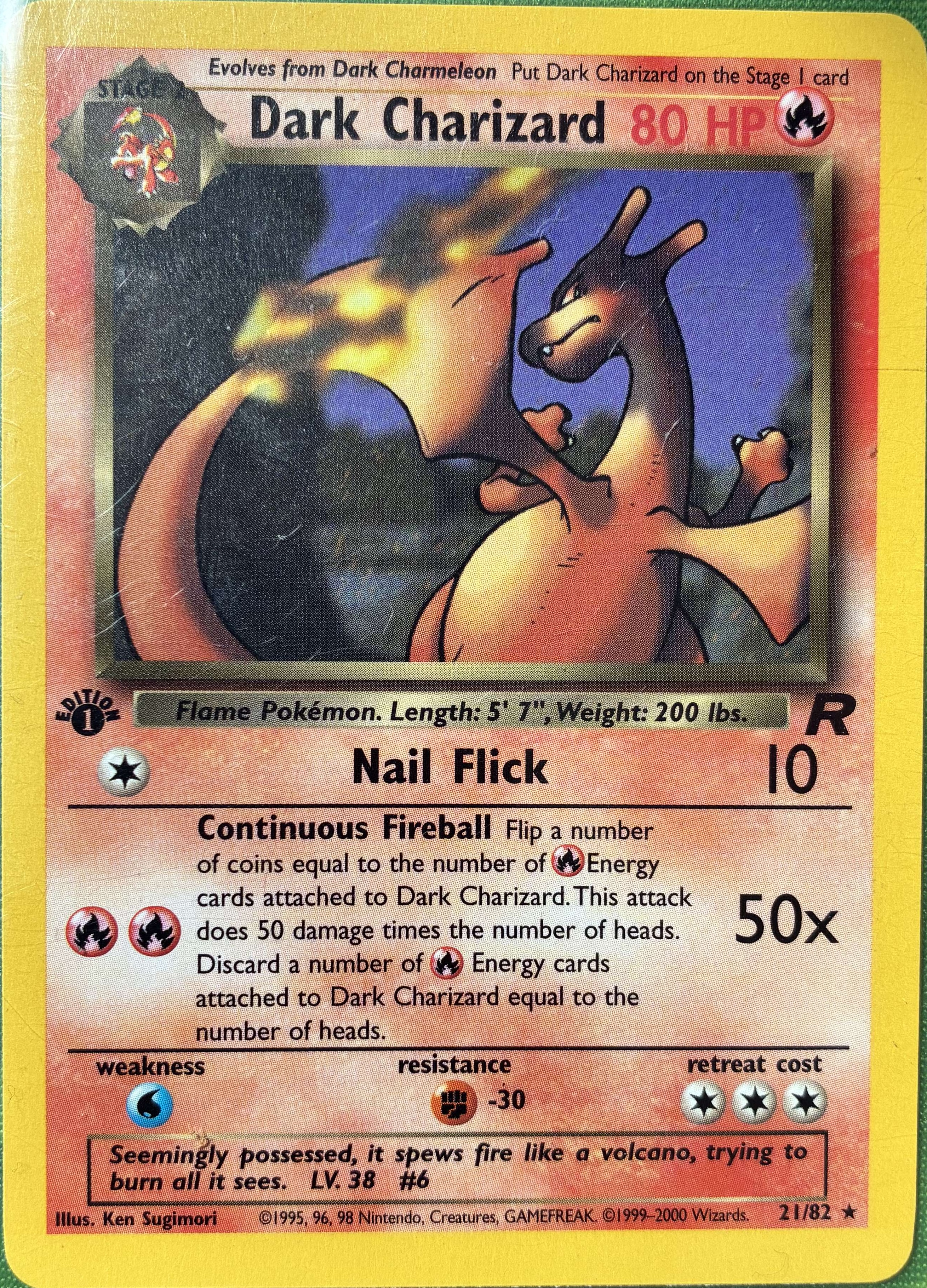 1st Editions Dark Charizard - Rockets!