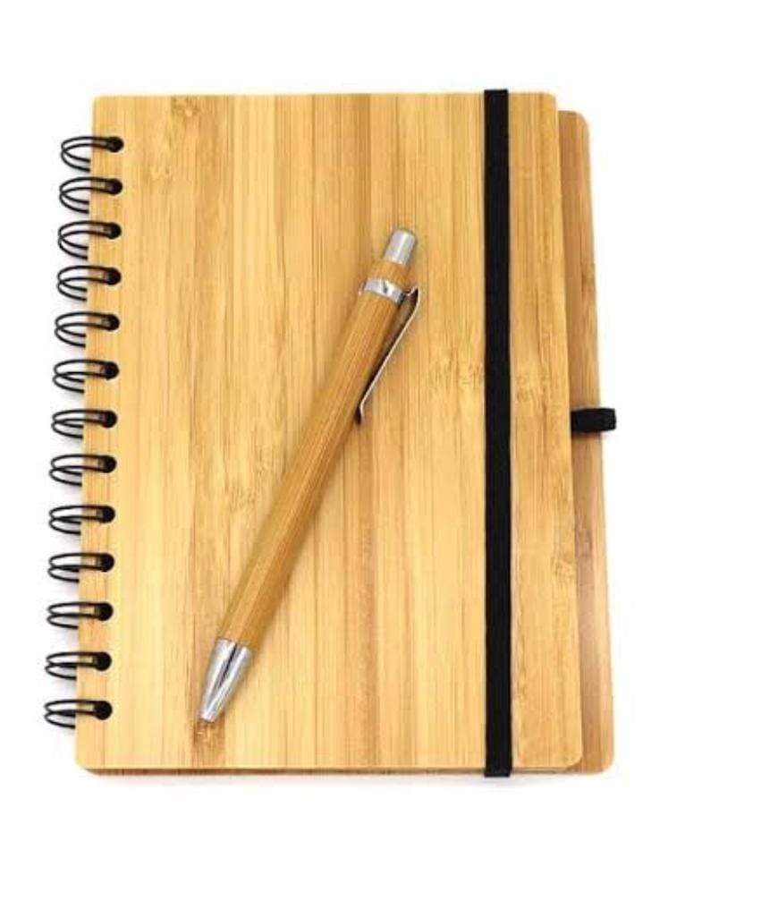 Eco-Friendly Bamboo Notebook with Pen