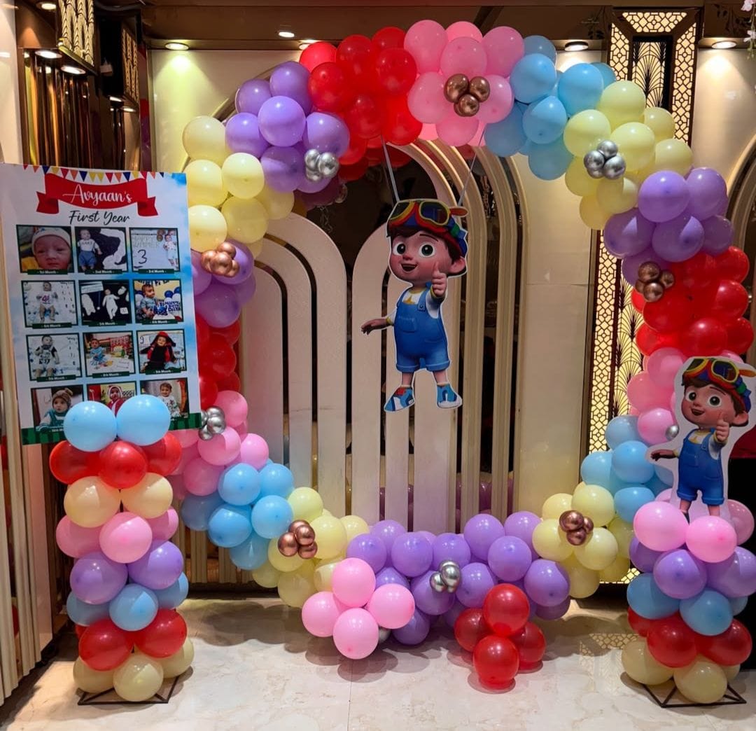 Colorful Balloon Arch Decoration
