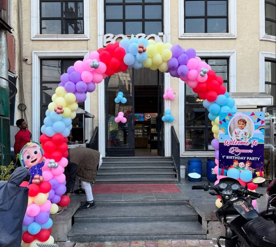 Colorful Balloon Arch Decoration