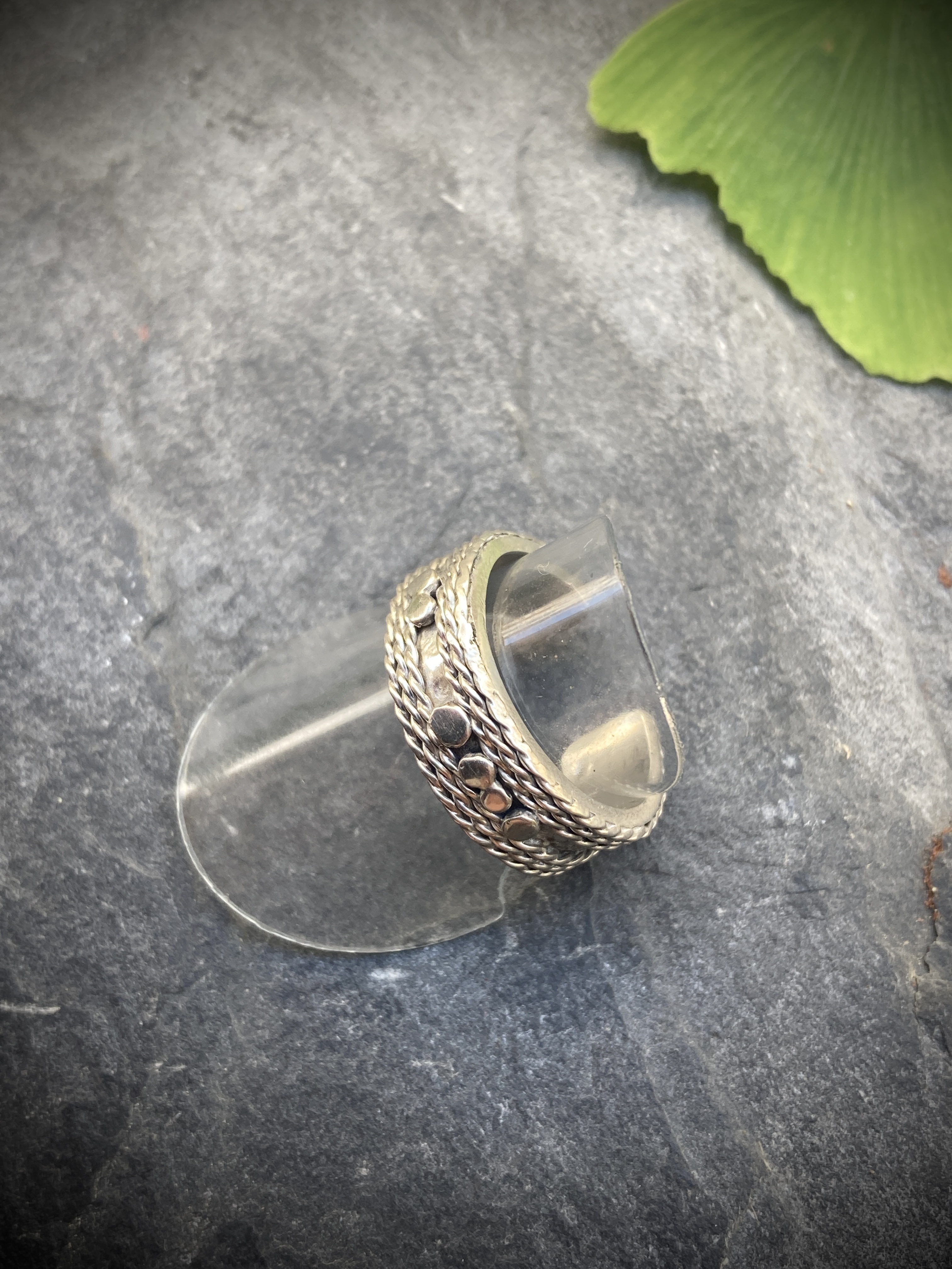 Bague tressée personnalisée 