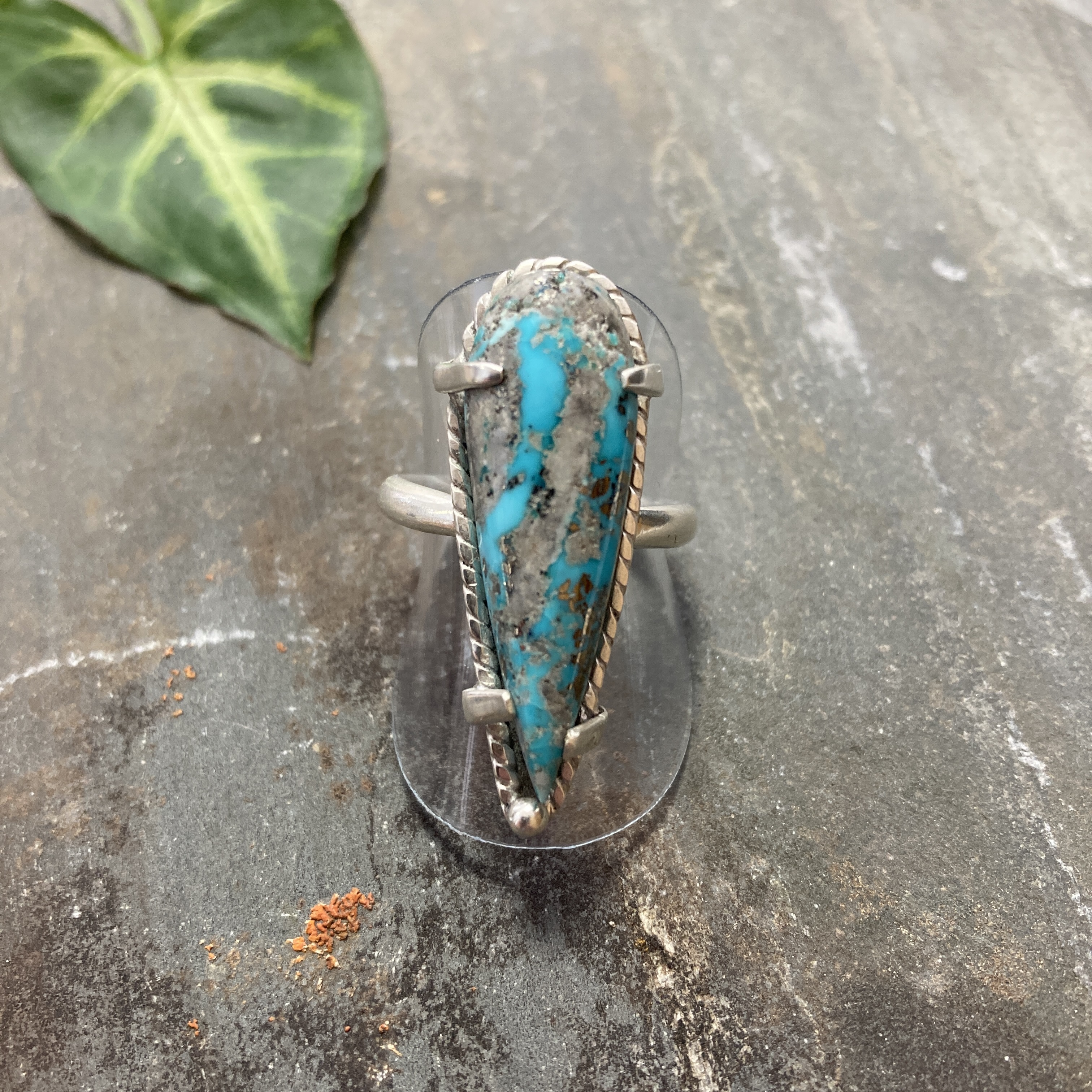 Bague argent turquoise