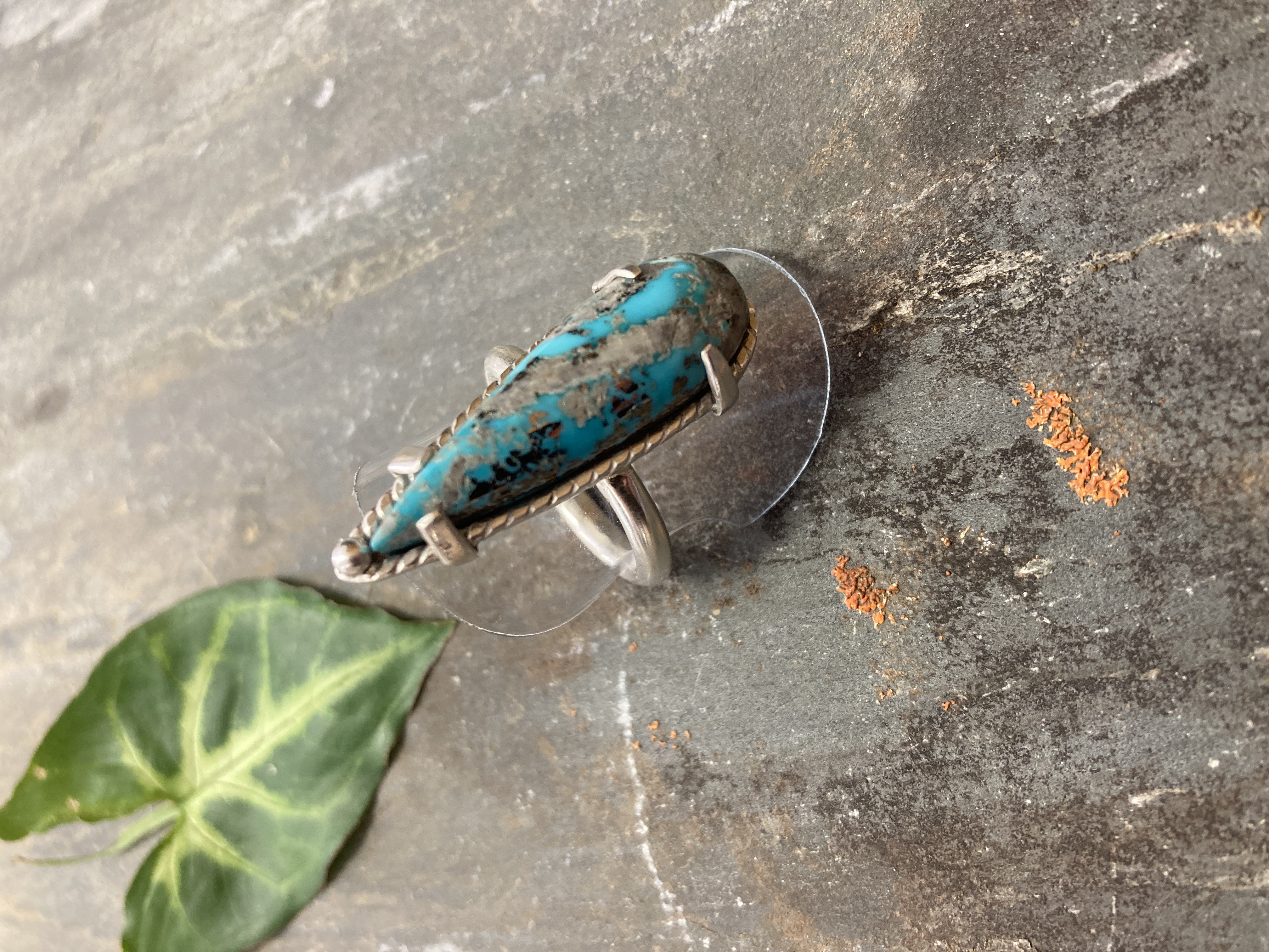 Bague argent turquoise