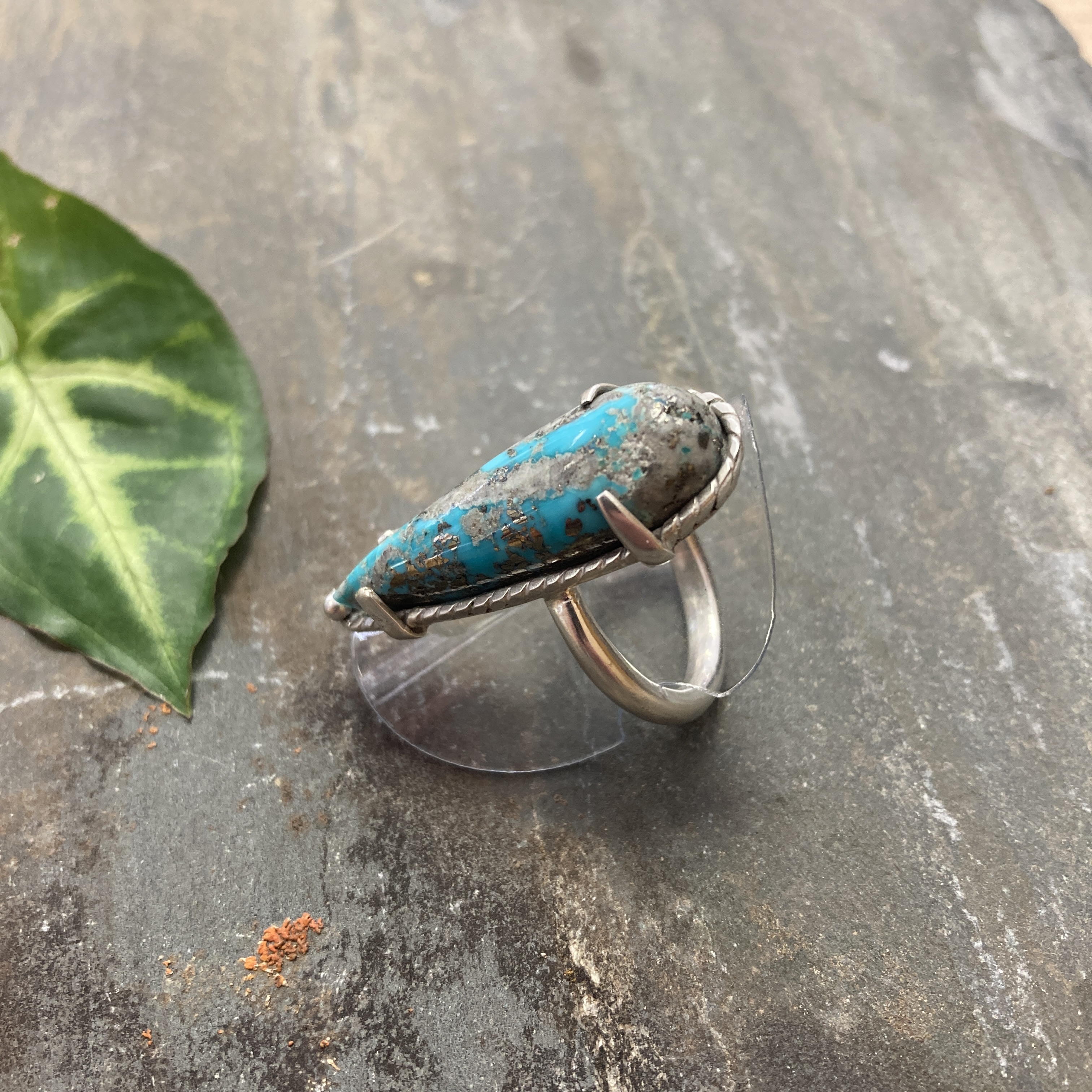 Bague argent turquoise