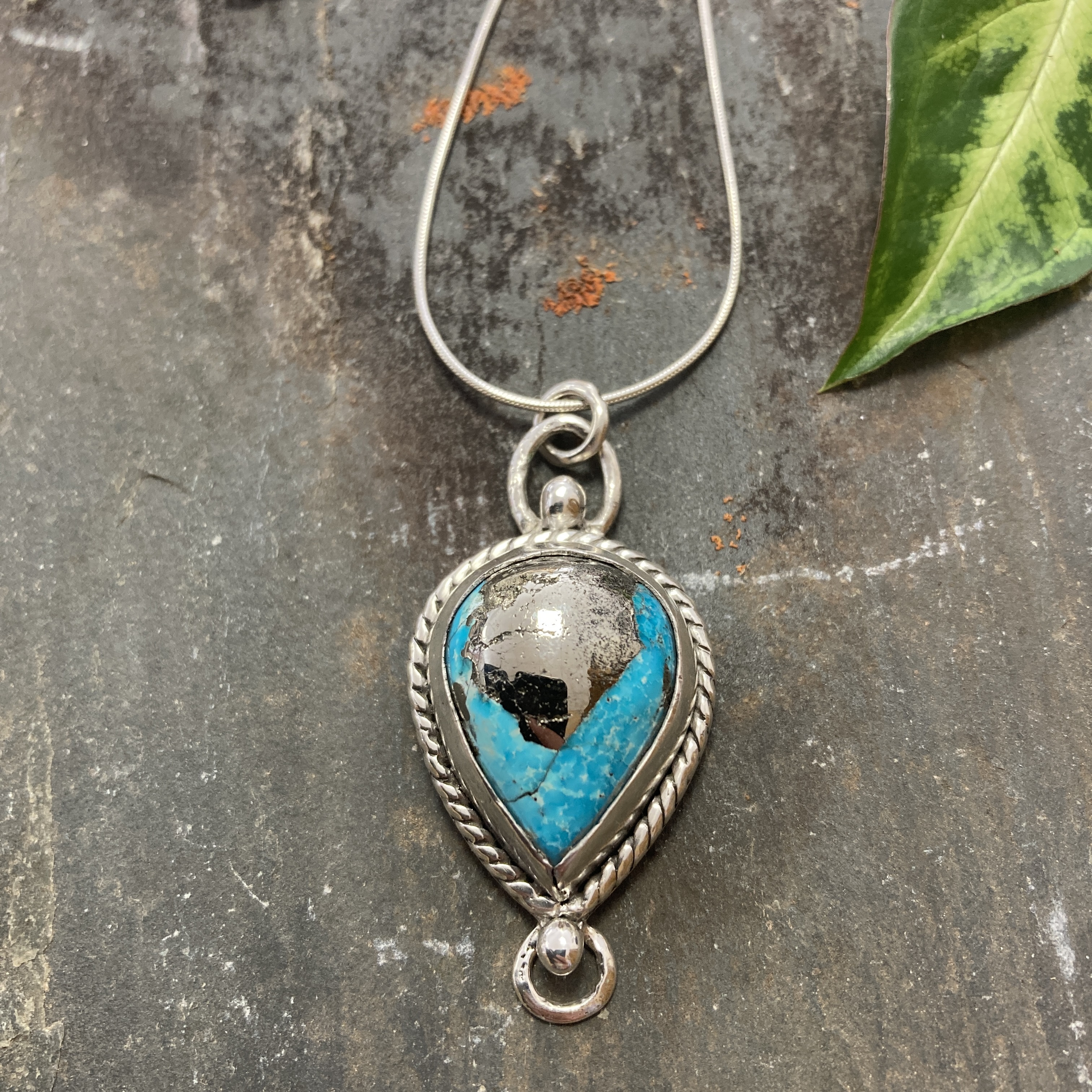 Pendentif turquoise