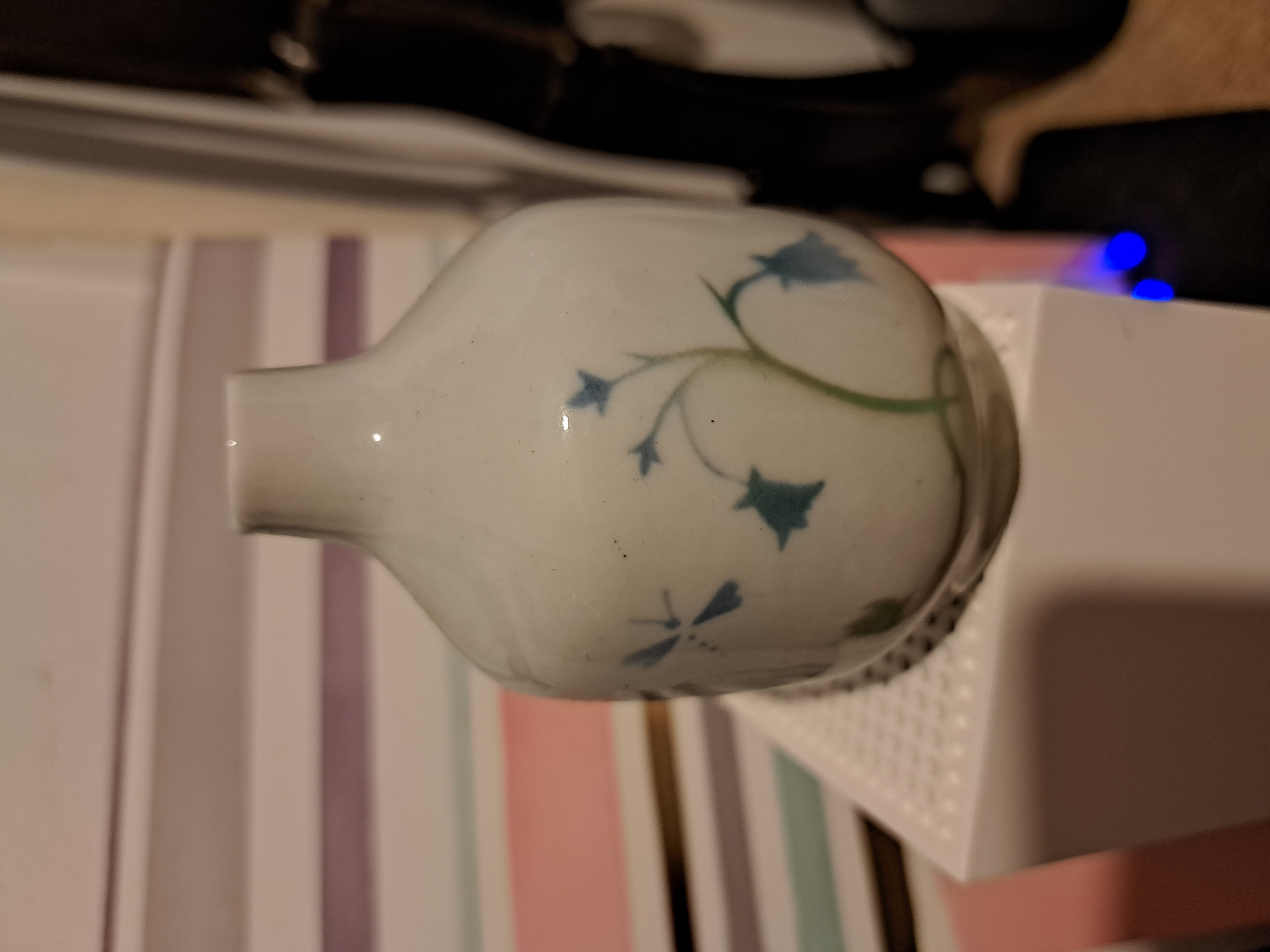 Vintage single flower China vase