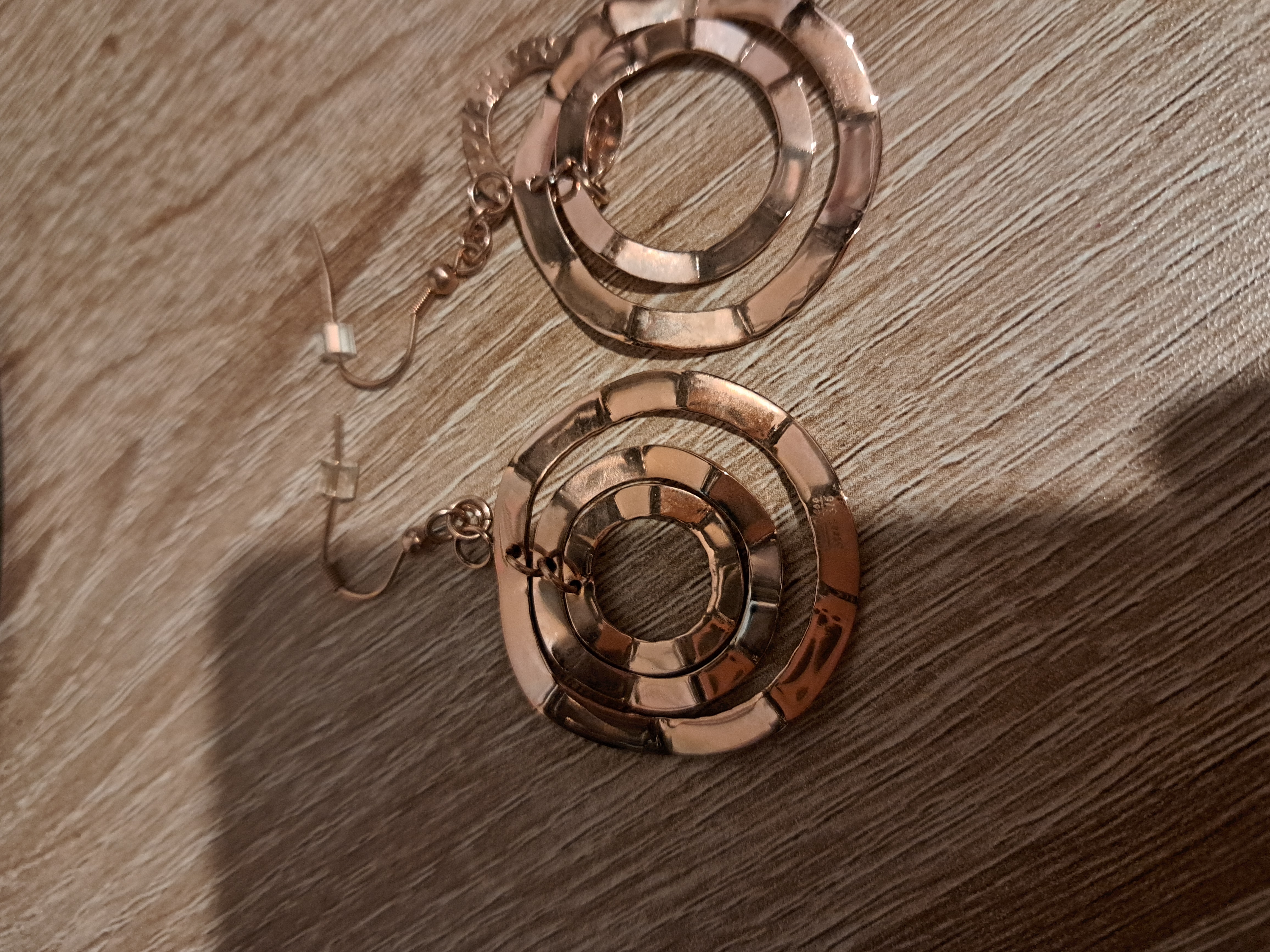 Gold-Tone Spiral Hoop Earrings