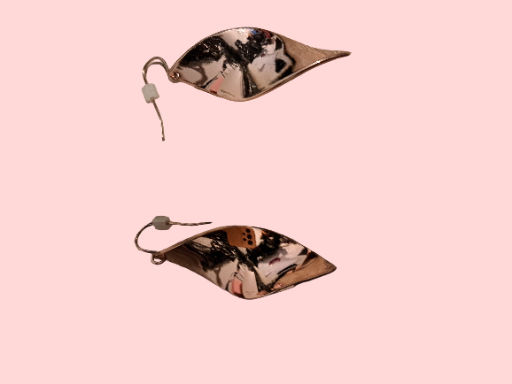 Metal Leaf Dangle Earrings