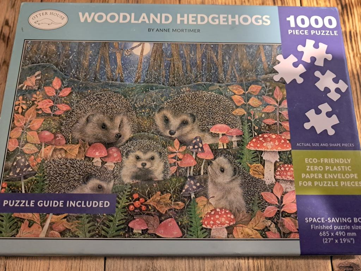 Woodland Hedgehogs 1000 Piece Puzzle