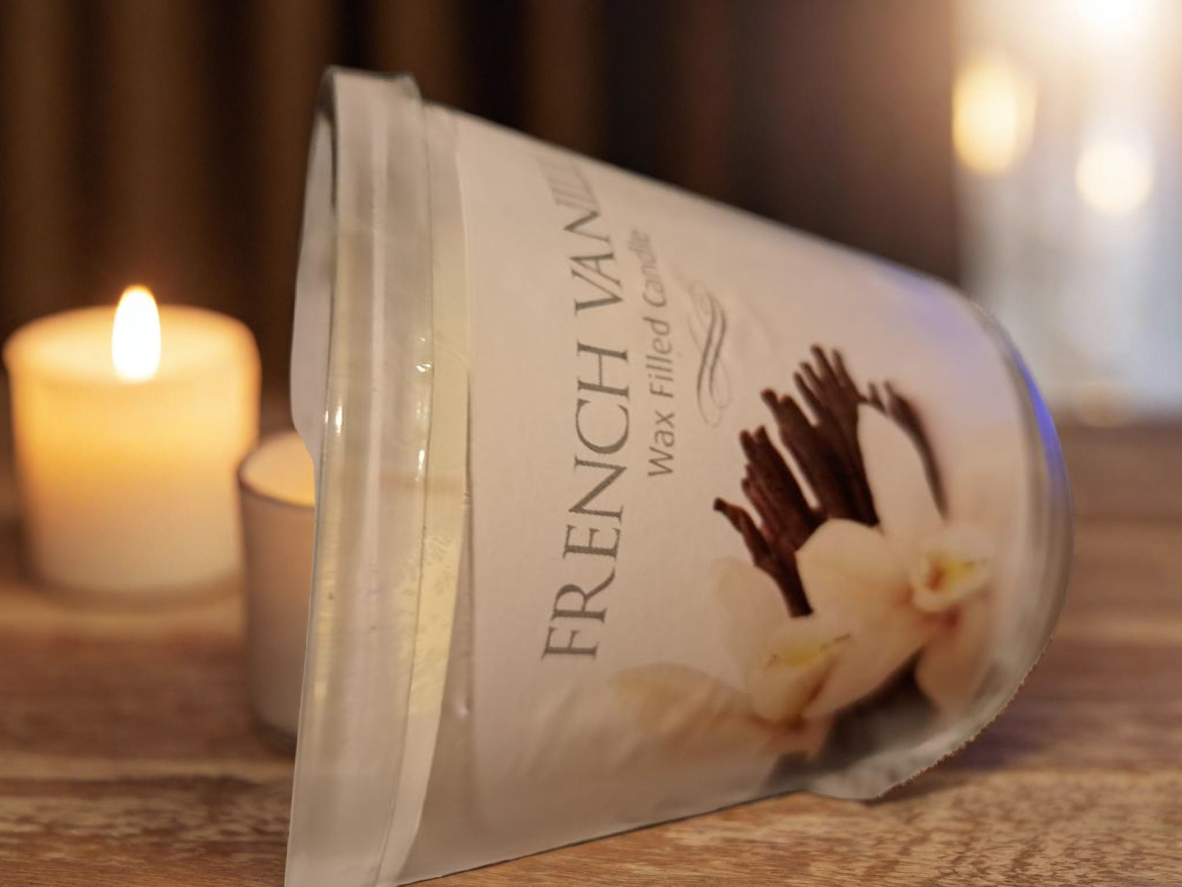 French Vanilla Wax Filled Candle