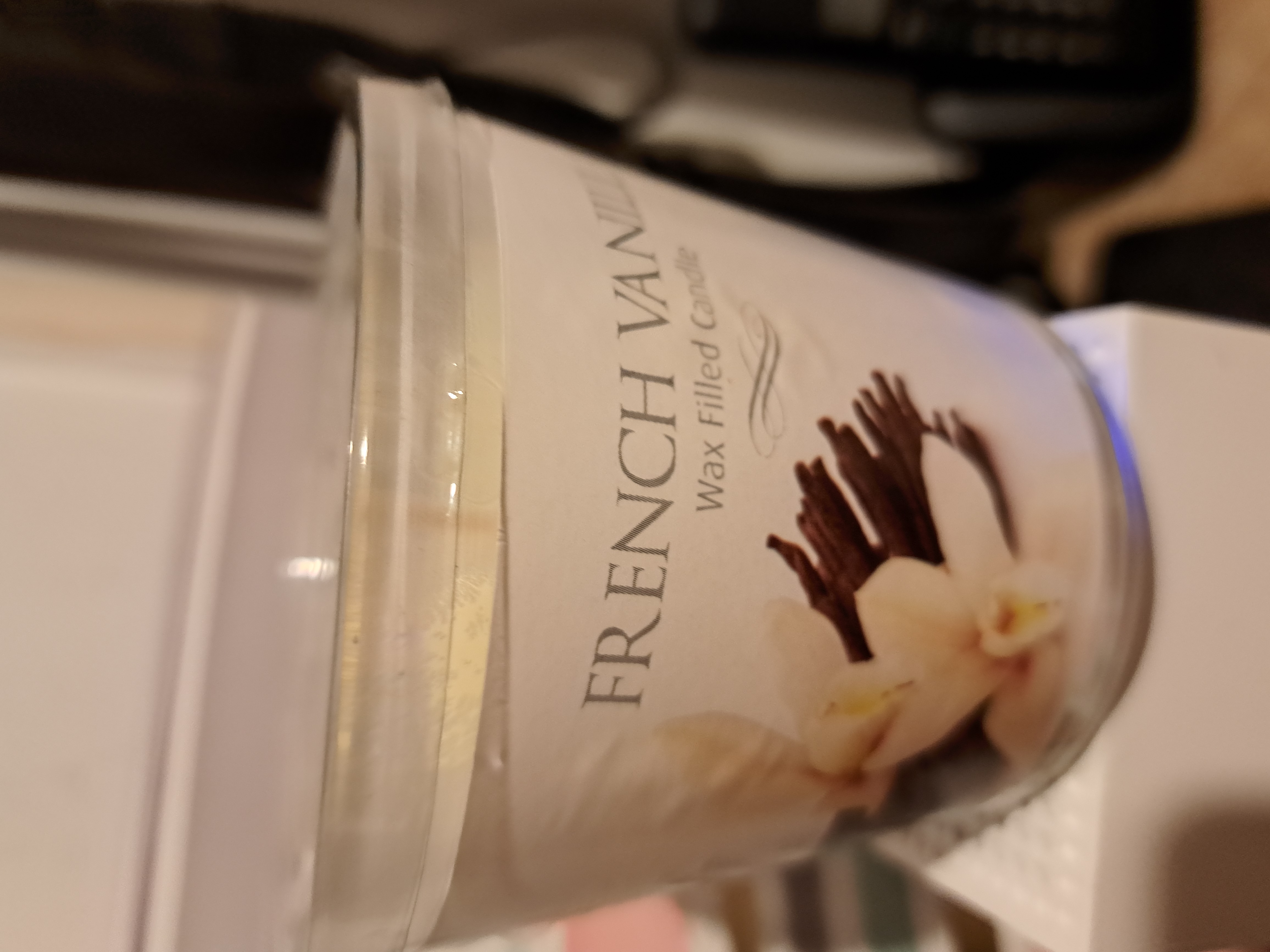 French Vanilla Wax Filled Candle