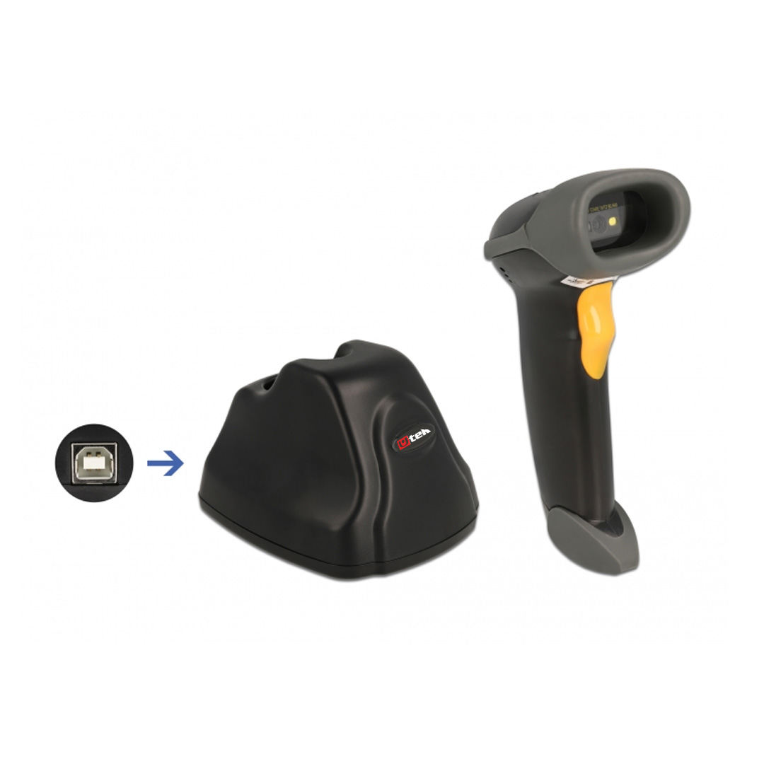 Lector CCD 2D Inalámbrica 2,4 Ghz con Docking de Carga 32 bits Mod. UT-BSC2DK5