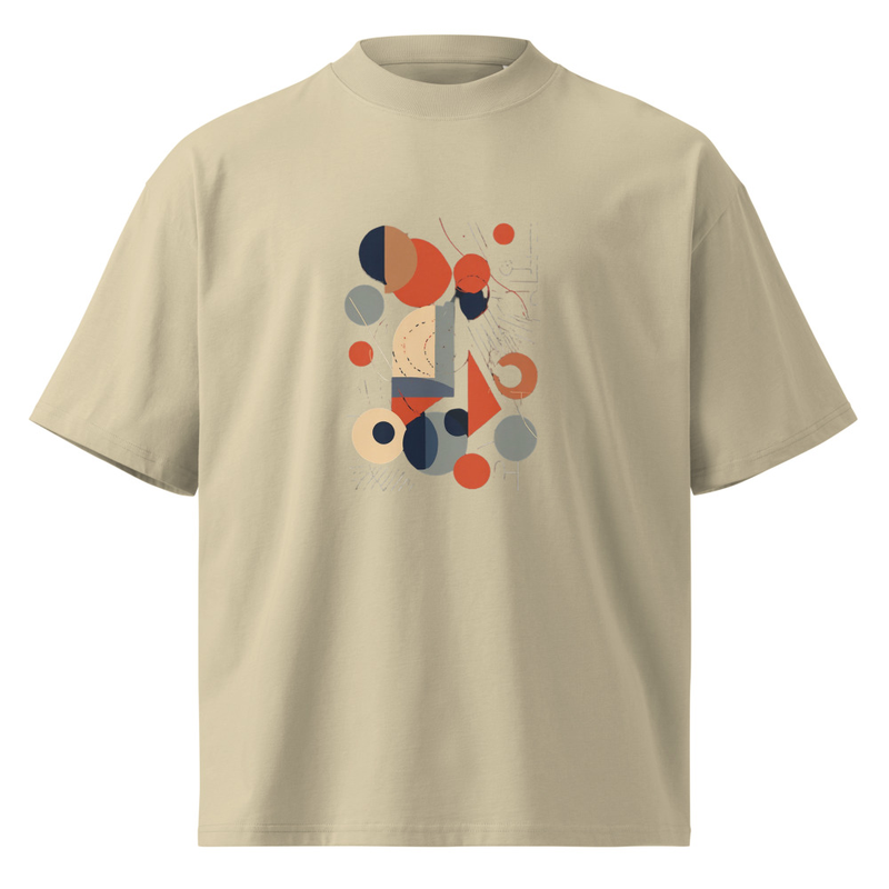 Unisex organic oversized high neck t-shirt