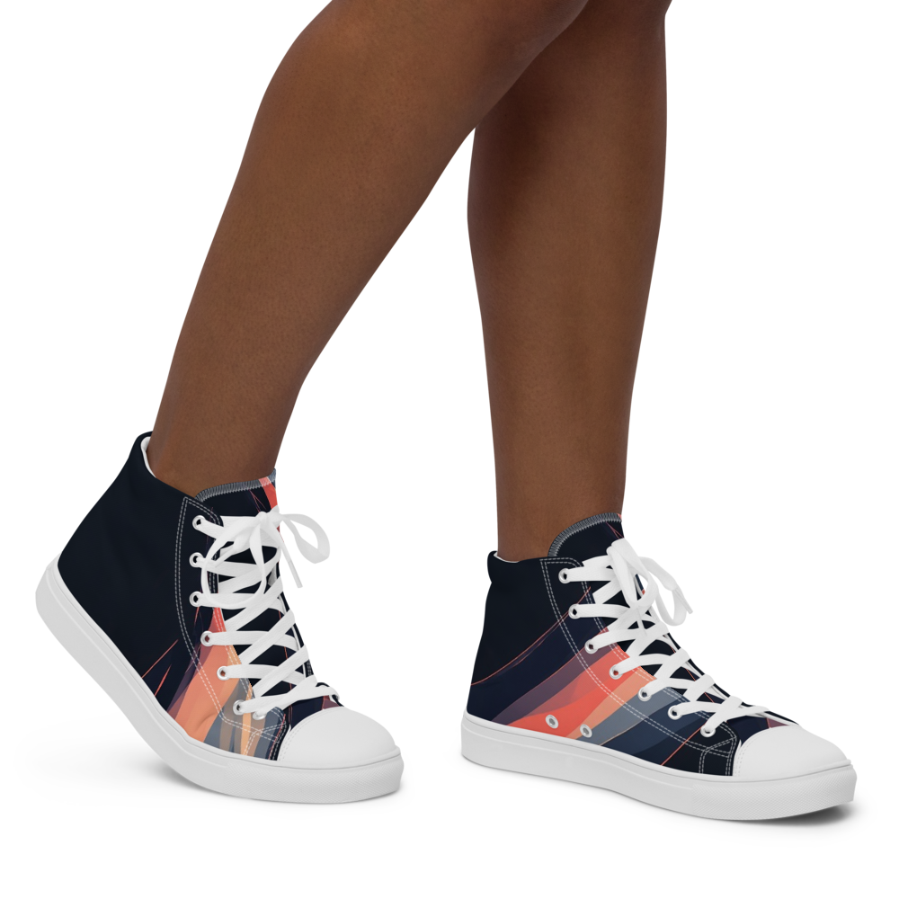 Women’s high top canvas shoes