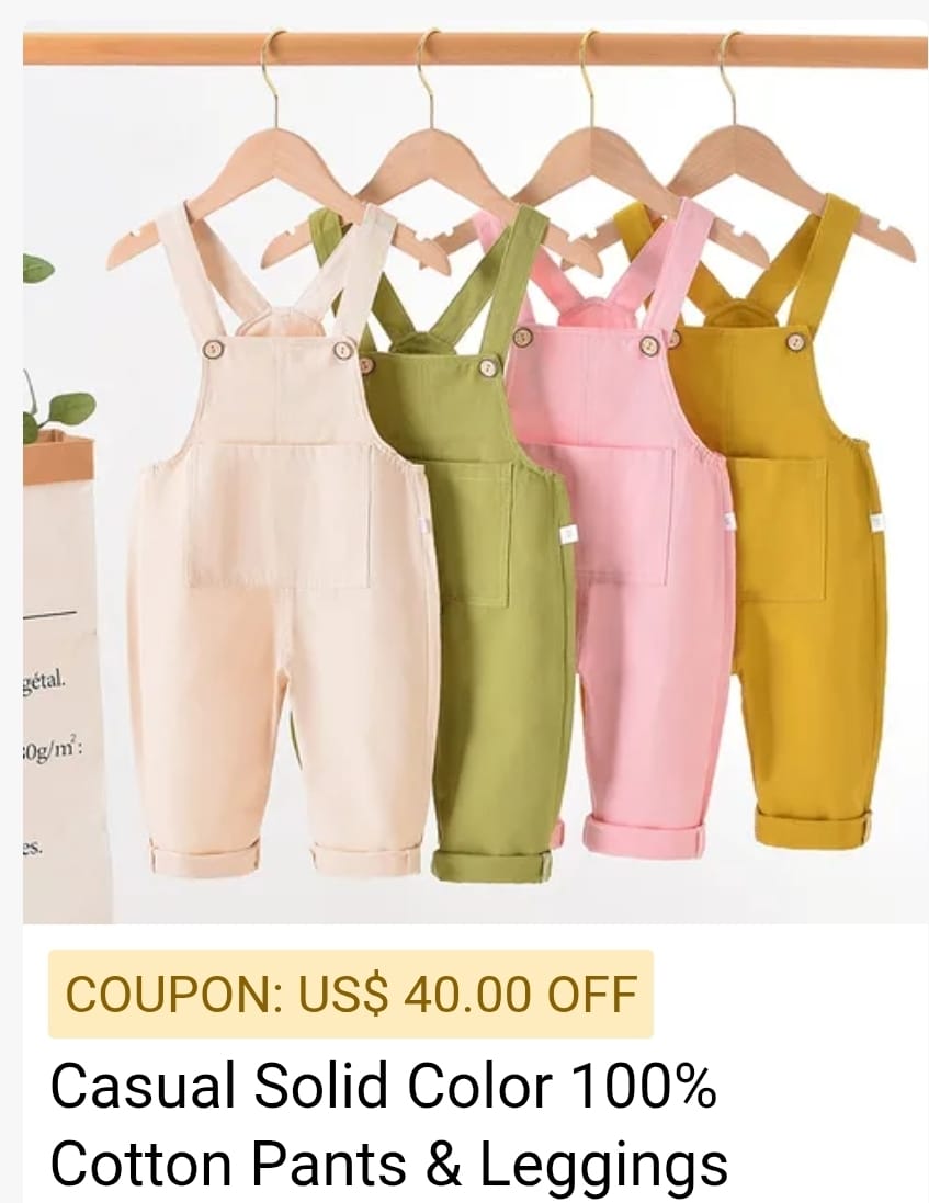 Children's Cotton Overalls