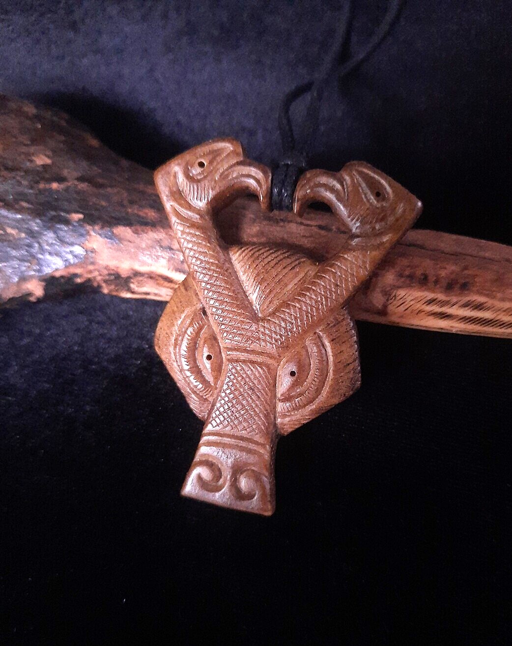 Scandinavian Zoomorphic / Algizrune Amulet, Inspired by Viking age art and Hand-carved, Moose Antlers - Wear Authentic