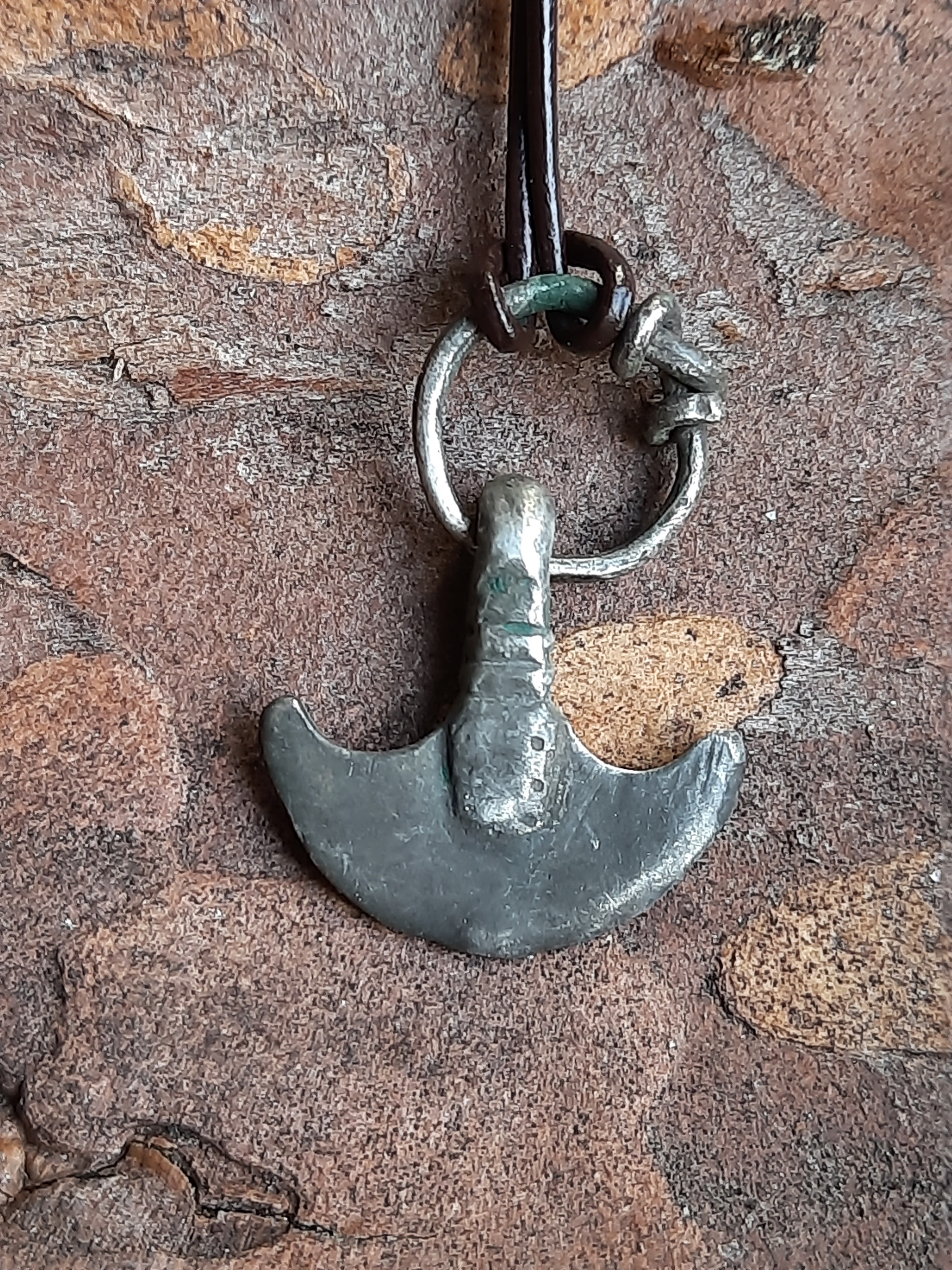 Hand-Forged Silver Viking Thor Hammer Pendant – Miniature Mjolnir | Algiz-Rune Art