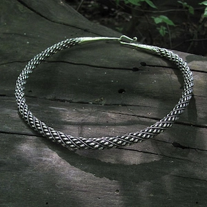 Classic Shape Twisted Viking Torque / Neck Ring, Hand Forged