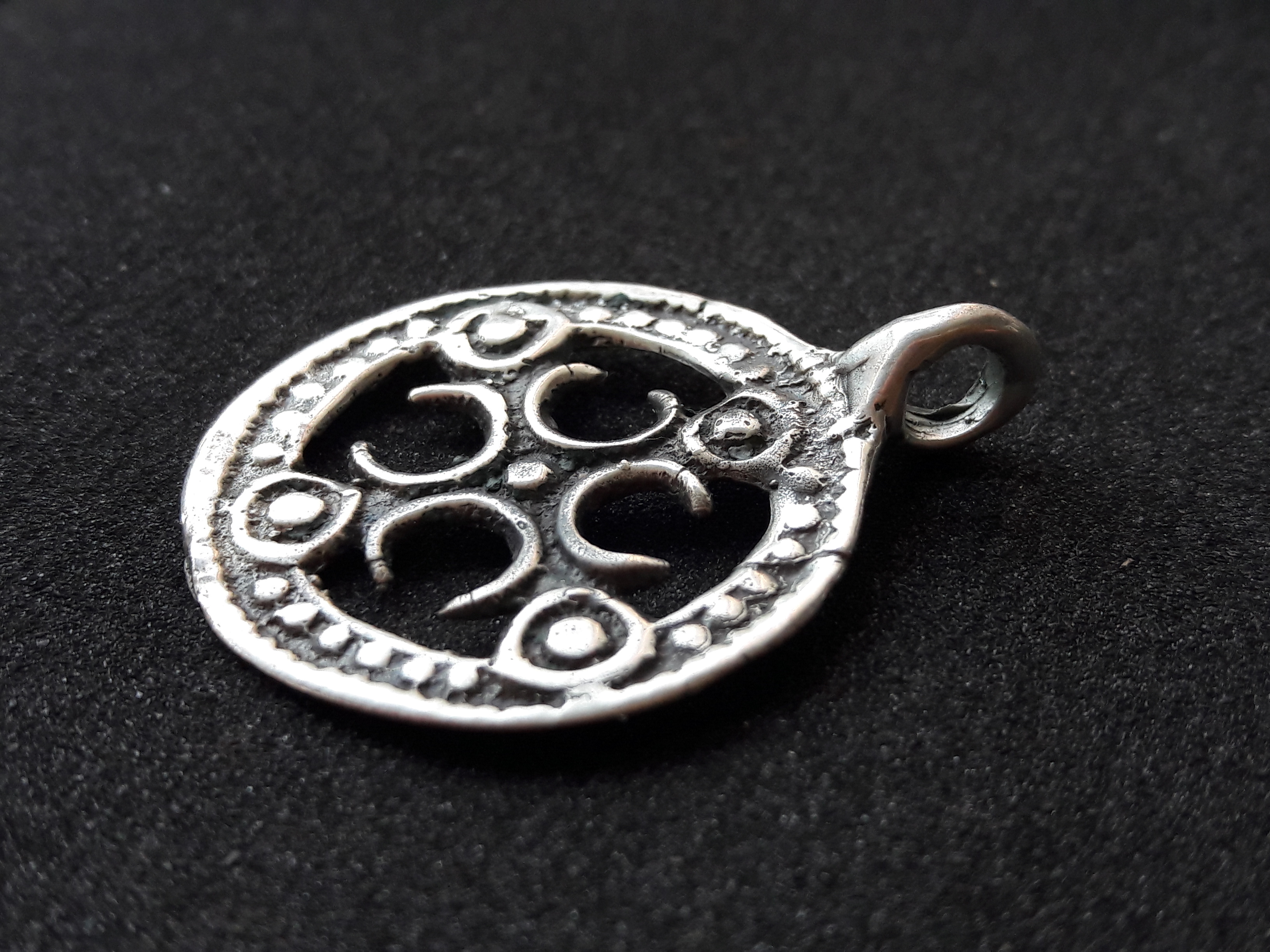 Viking / Slavic Shield Pendant, Handmade in Silver