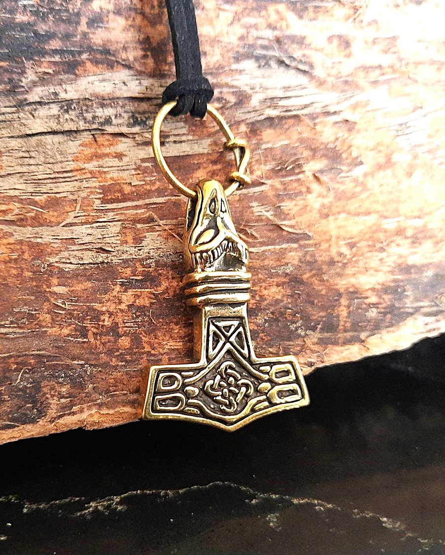 Handcrafted Viking Mjolnir Pendant – Authentic Thor’s Hammer Amulet