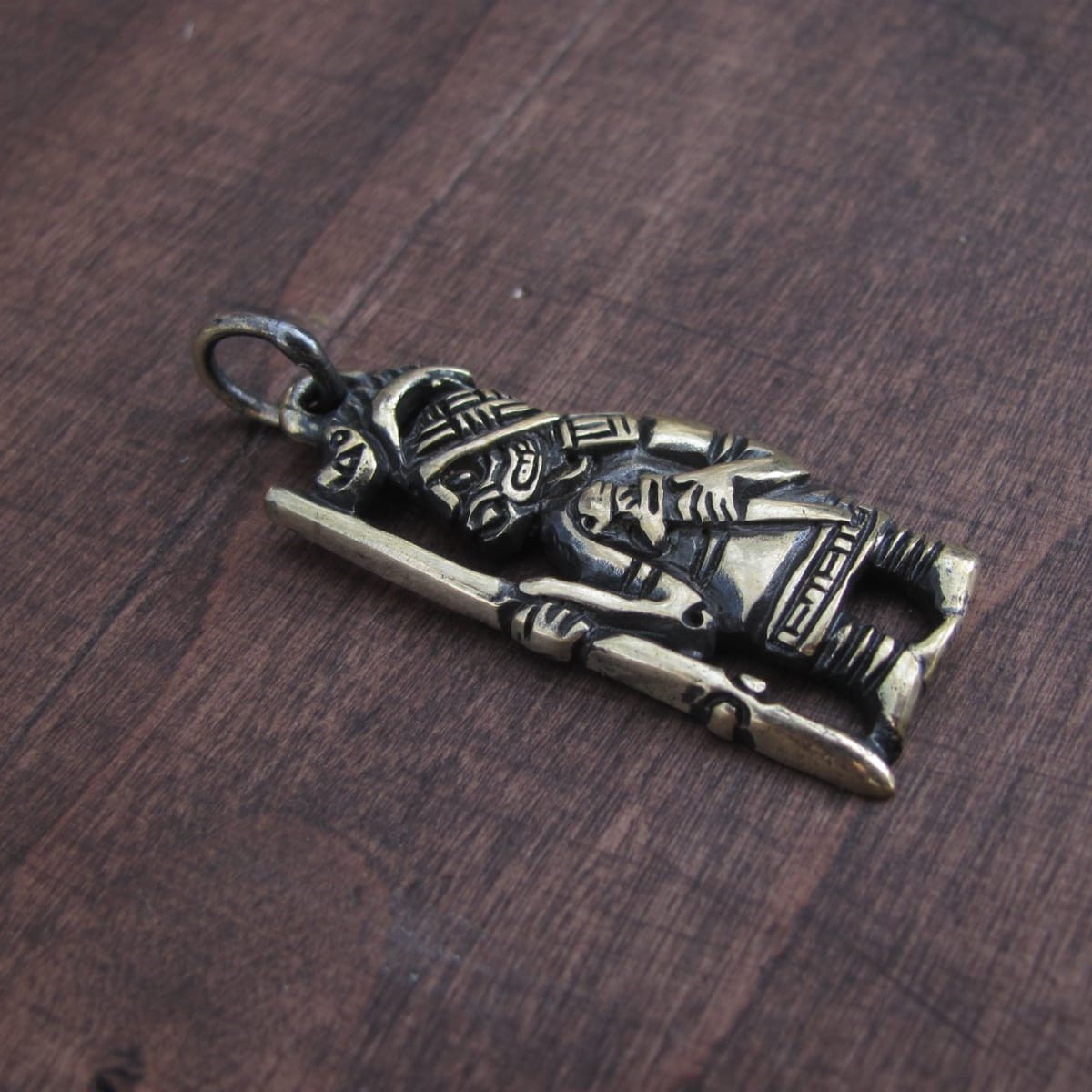 Viking Wild Boar Warrior Amulet – Hand-Cast Brass or Pewter Pendant