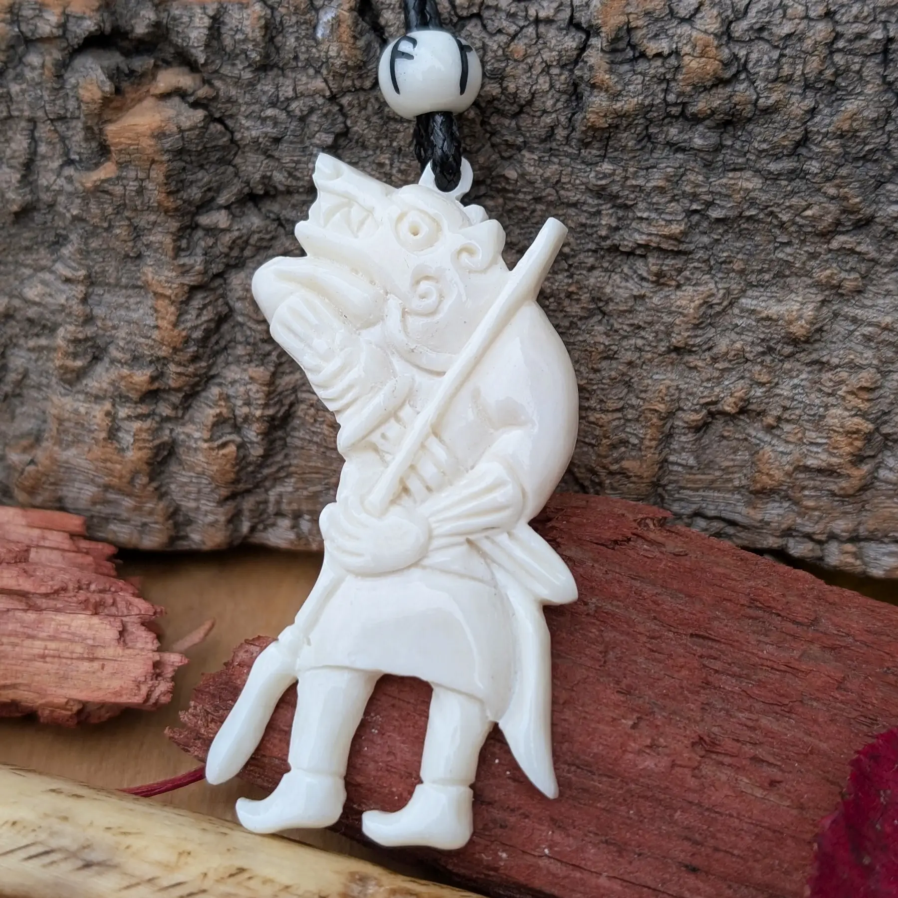 Vendel Period Warrior Pendant with Wolf Helmet