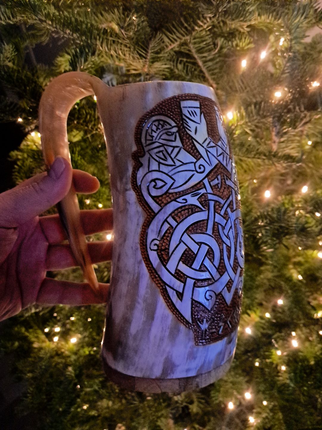 Norse Brotherhood – Viking Drinking Horn Tankard | Algiz-Rune Art