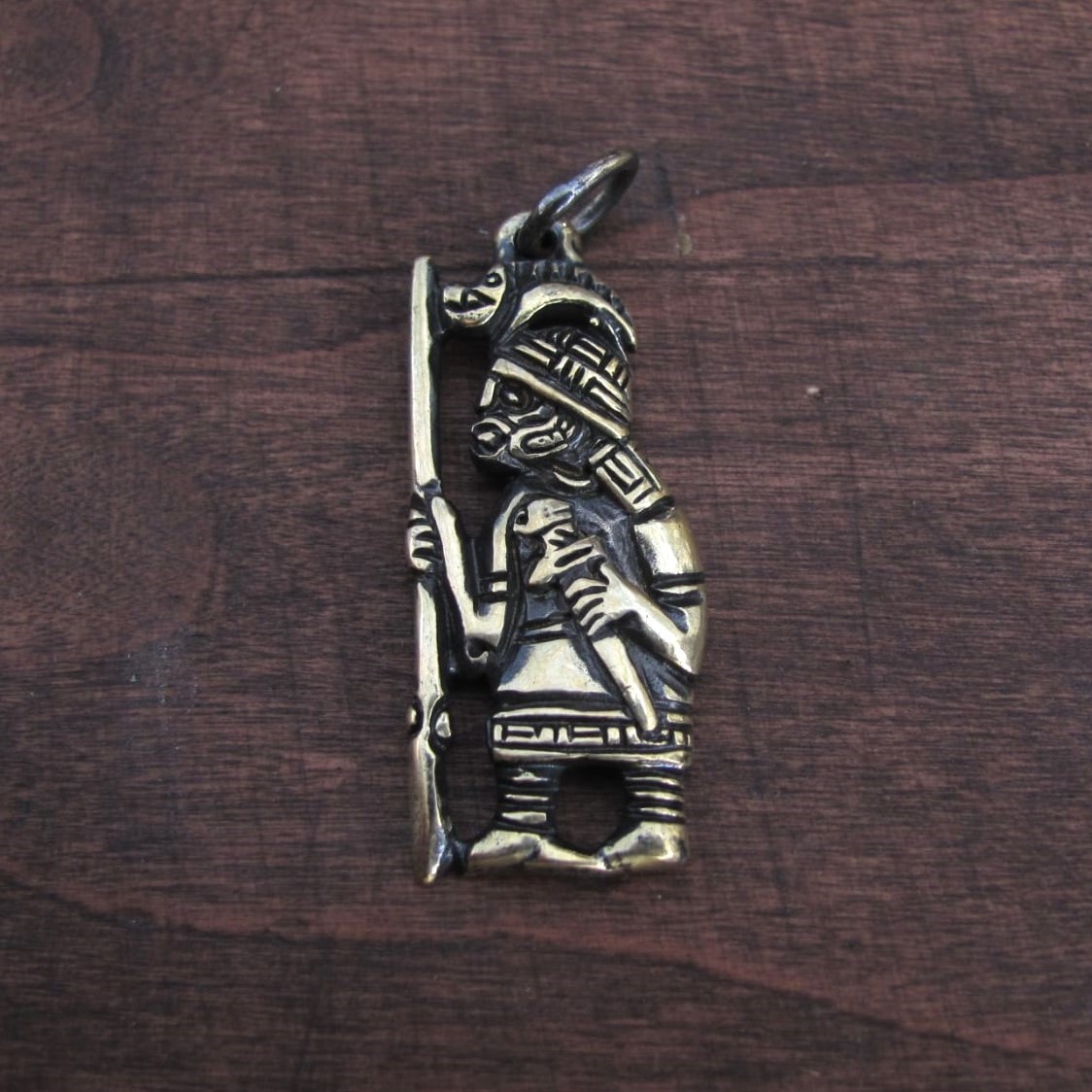 Viking Wild Boar Warrior Amulet – Hand-Cast Brass or Pewter Pendant