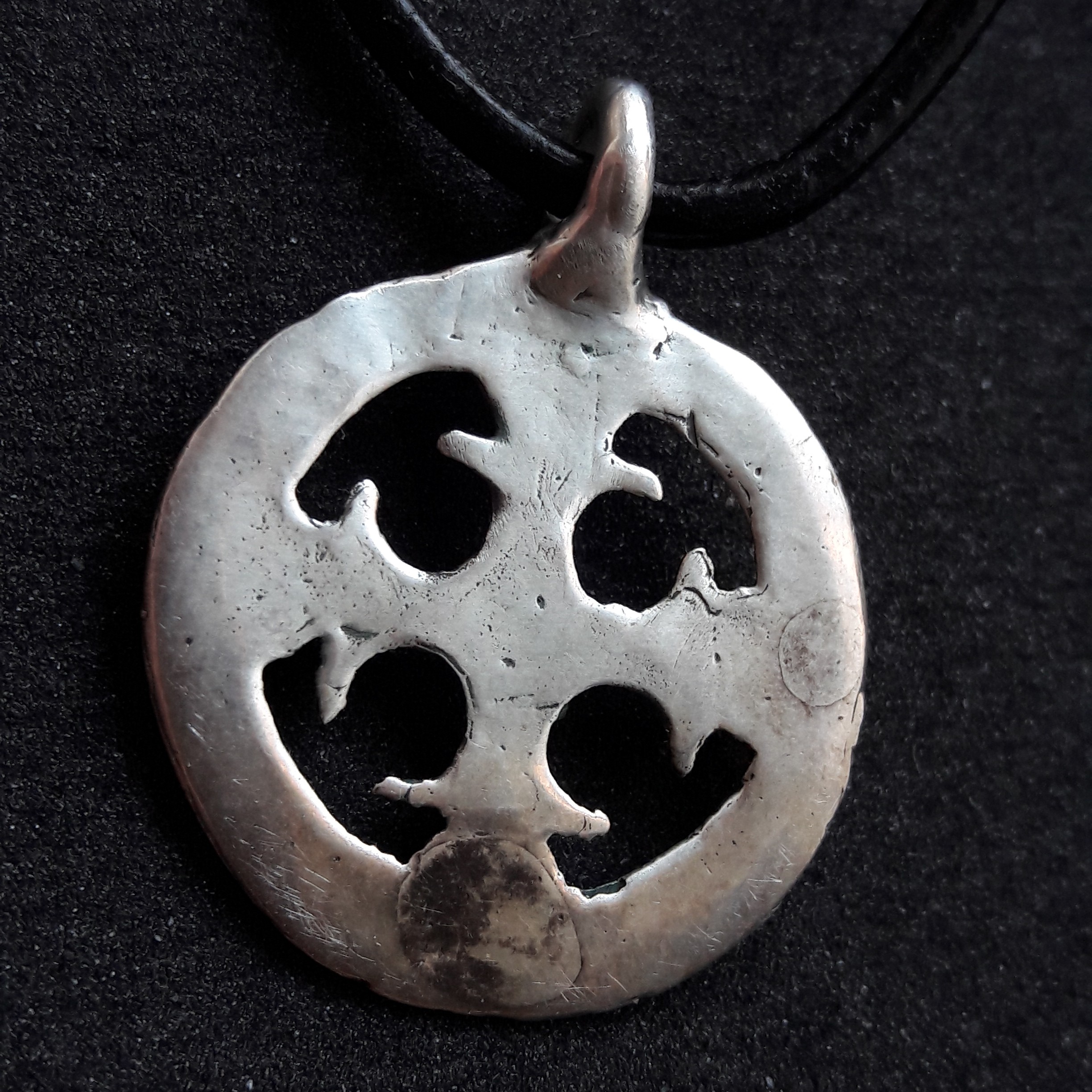 Silver Viking / Slavic Shield Pendant – Handmade Historical Replica