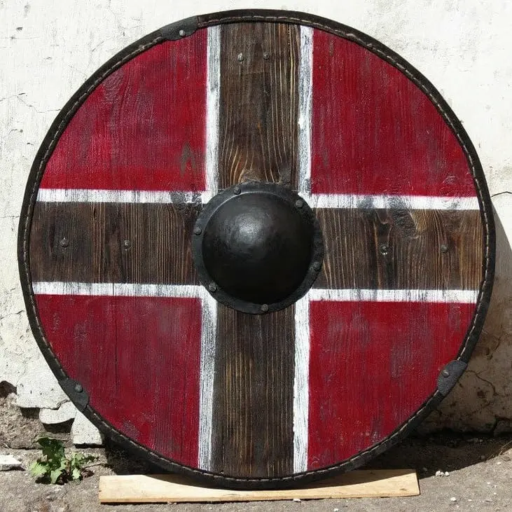 Viking Round Shield Replica – Handcrafted Historical Shield (80 cm)
