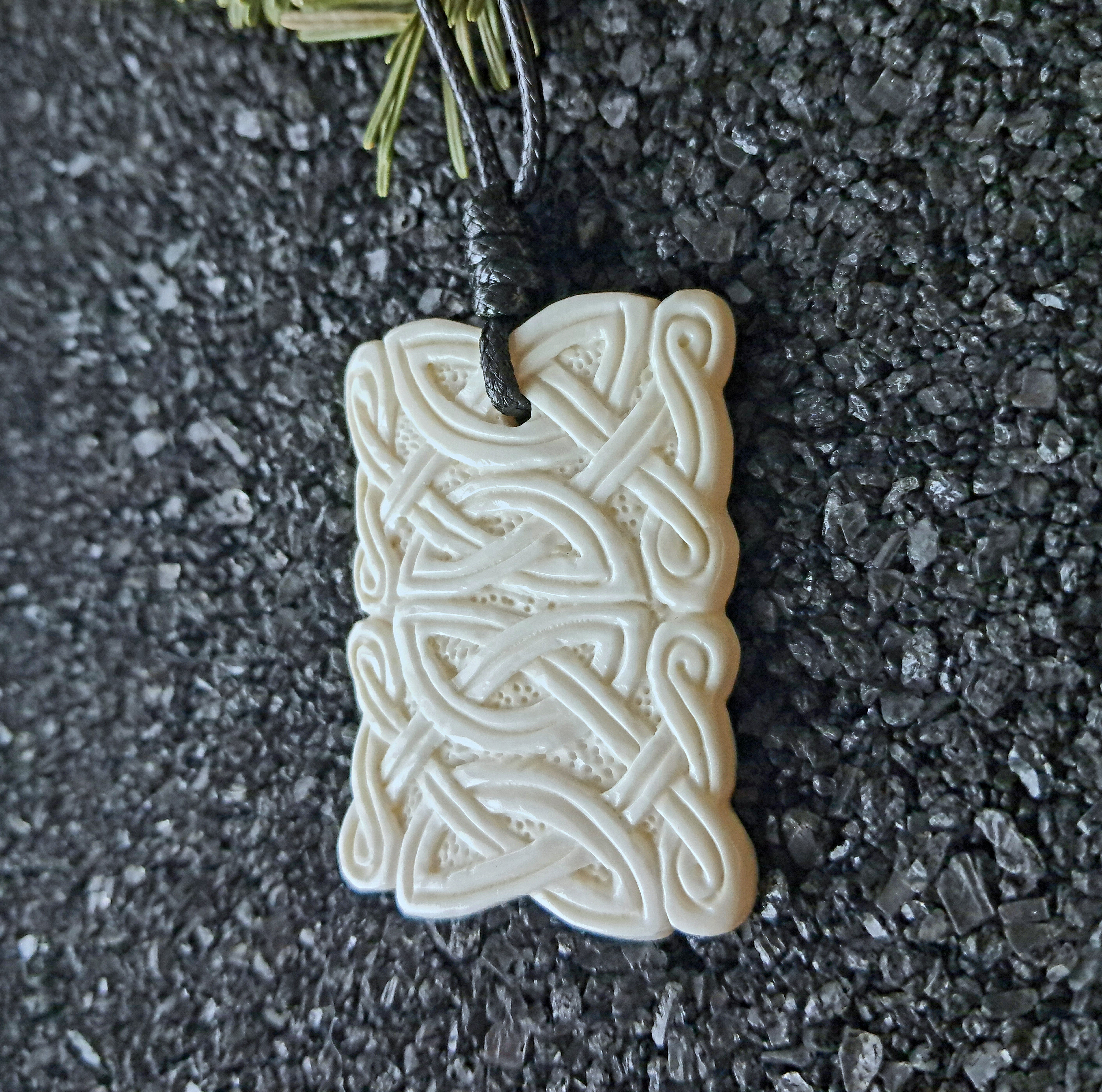 Celtic Triskele Bone Pendant – Hand-Carved Historical Design