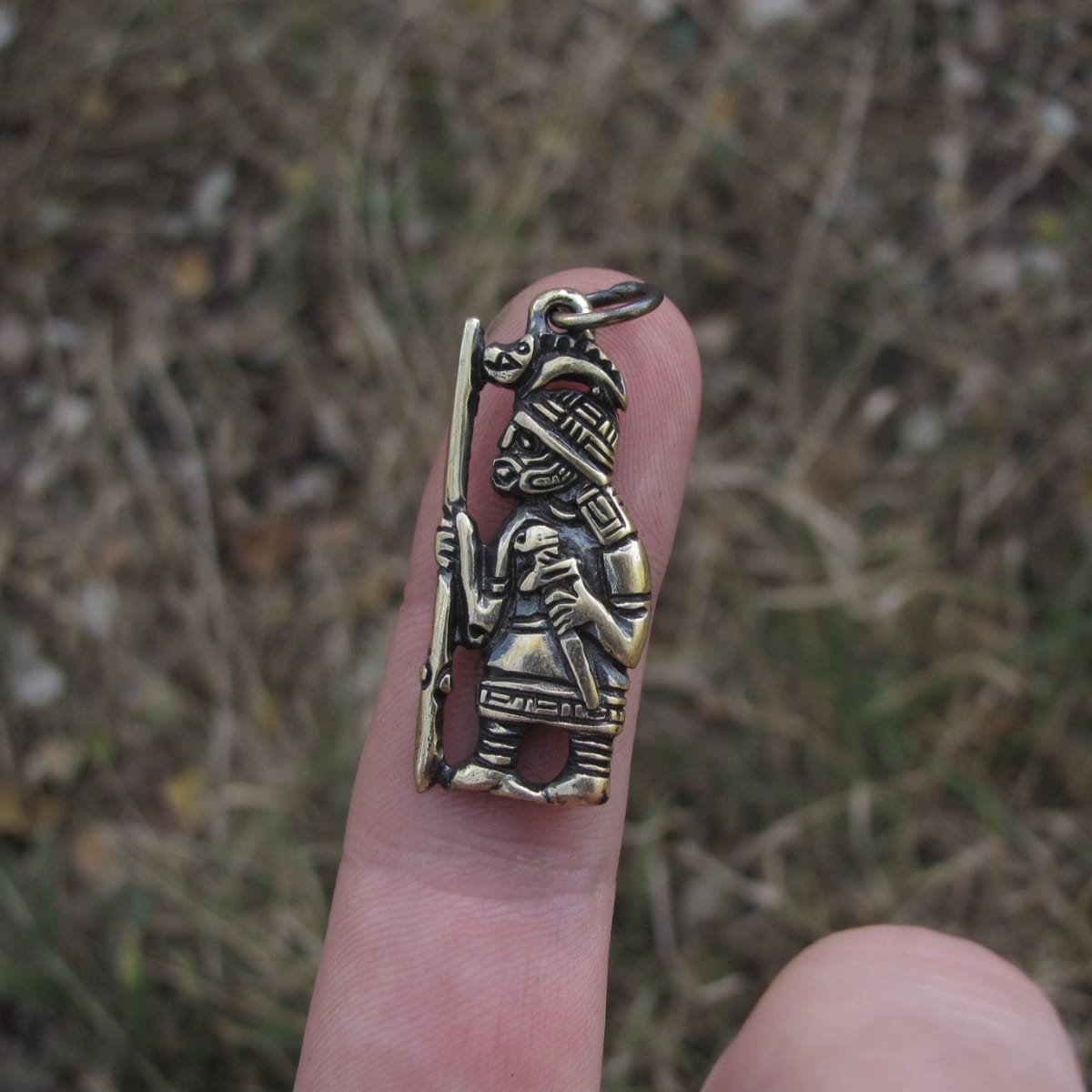 Viking Wild Boar Warrior Amulet – Hand-Cast Brass or Pewter Pendant