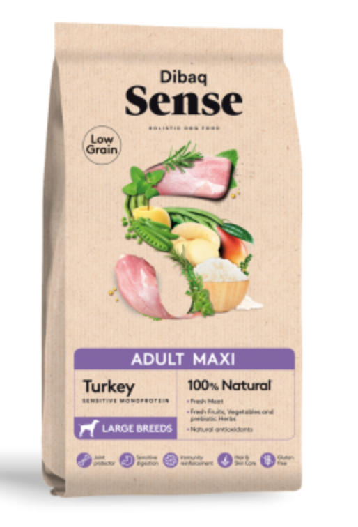 Dibaq Sense Adult Maxi Pavo Bajo en Cereales