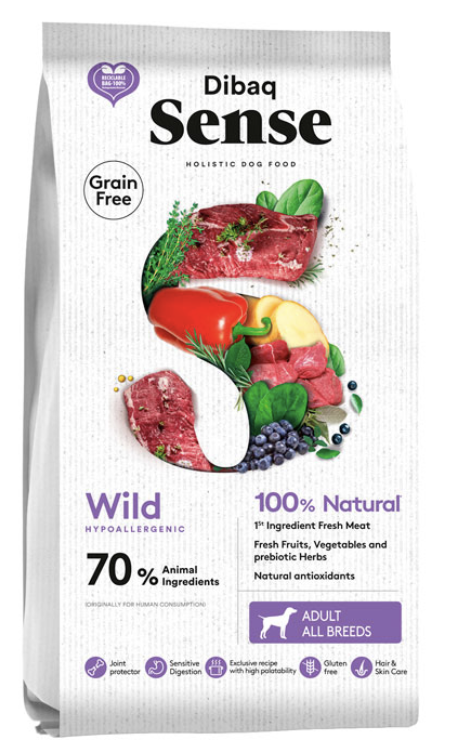 Dibaq Sense Wild Holistic Dog Food - Ciervo y Jabalí 