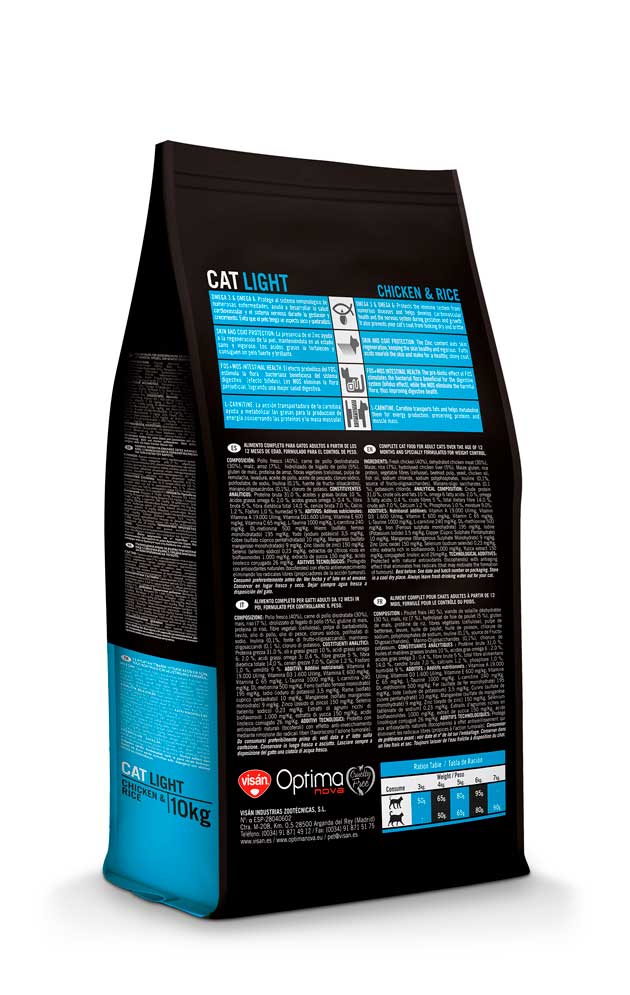 Optima Nova Light Adult Pollo y Arroz 