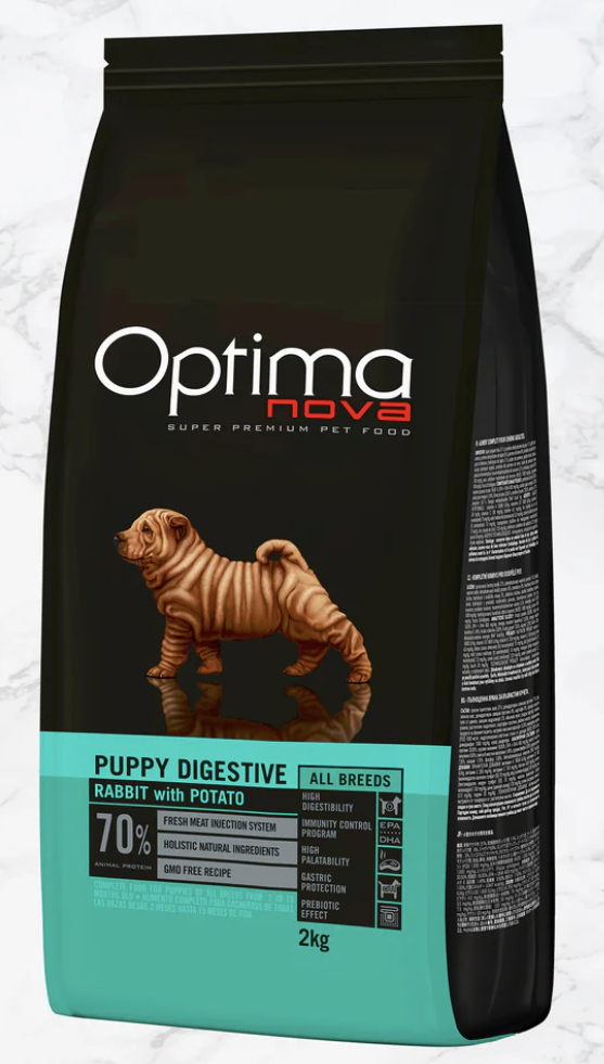 Optima Nova Puppy Digestive Grain Free Conejo y Patata