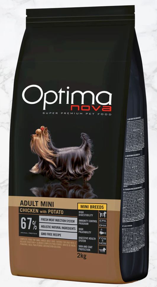 Optima Nova Adult Mini Grain Free Pollo y Patata