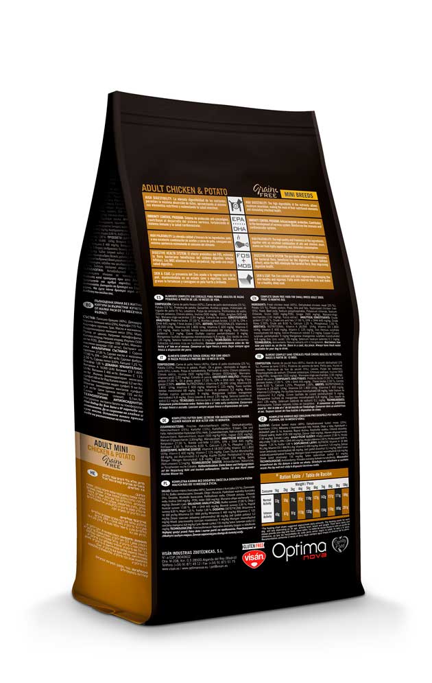 Optima Nova Adult Mini Grain Free Pollo y Patata