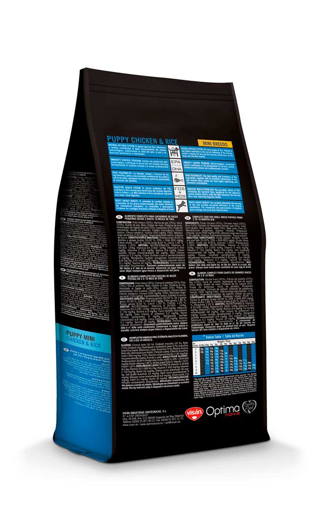 Optima Nova Puppy Mini Pollo y Arroz