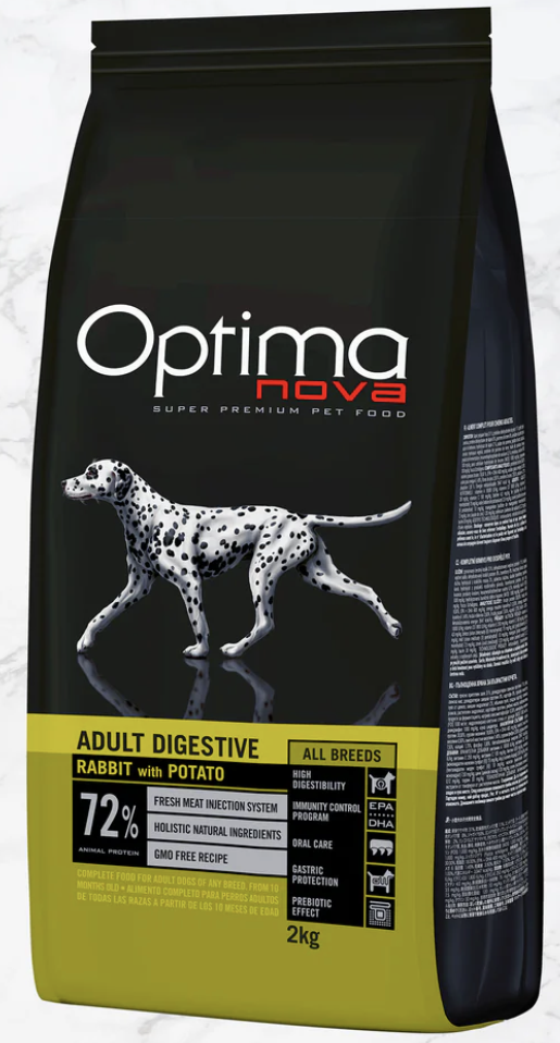 Optima Nova Adult Digestive Grain Free Conejo y Patata