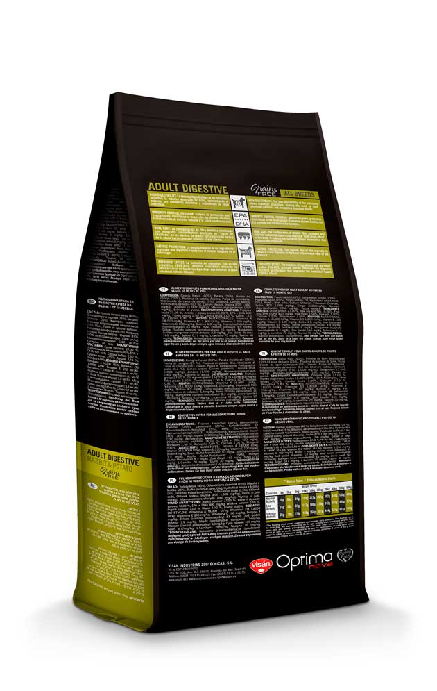 Optima Nova Adult Digestive Grain Free Conejo y Patata