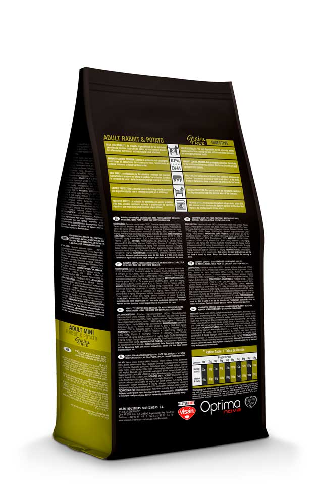 Optima Nova Adult Mini Grain Free Conejo y Patata