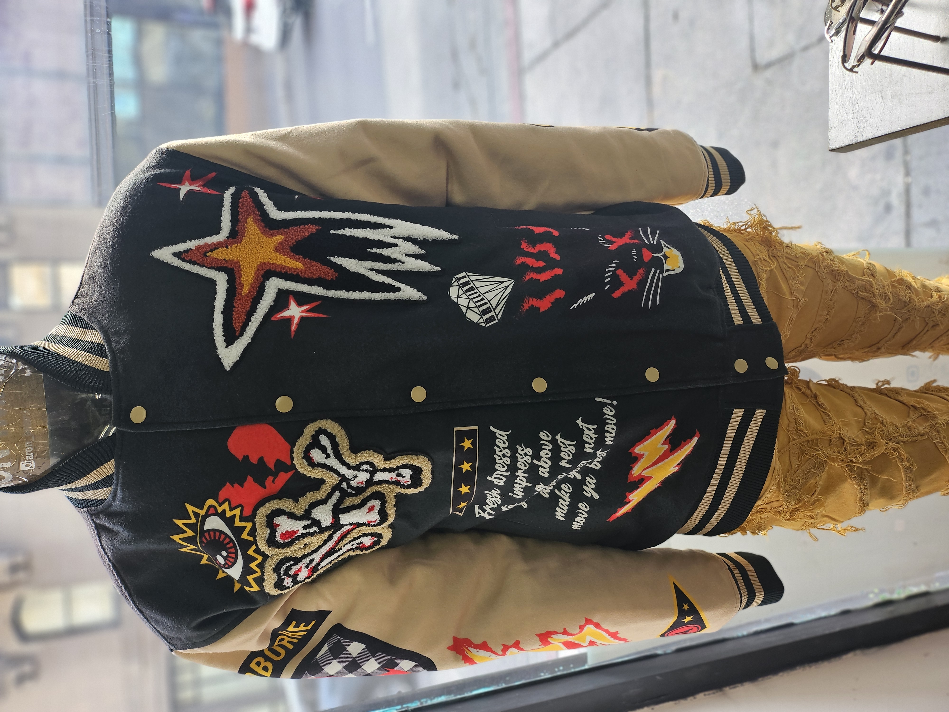 Embroidered Bomber Jacket