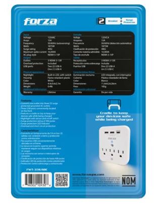 Supresor de picos Forza FWT-331USBC