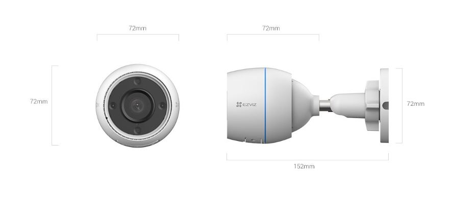 Cámara WIFI EZVIZ H3C 1080p